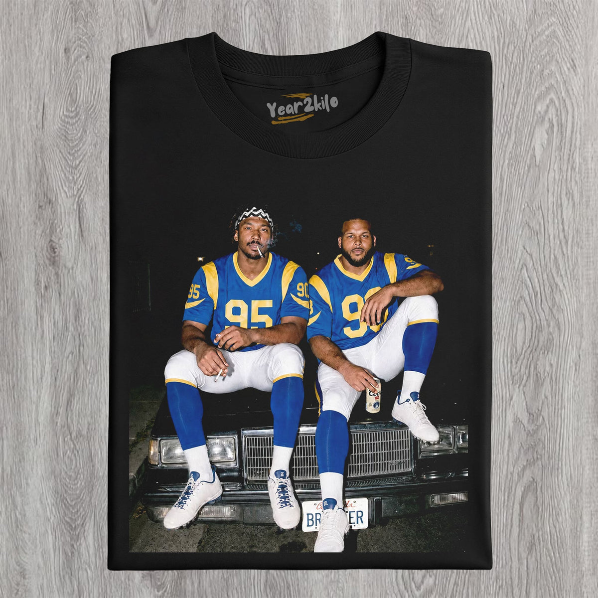 MIDDLE FINGER & MYLES GARRETT LA RAMS FOOTBALL TANK TOP & TEE & LONG SLEEVE & LAYERED LS & HOODIE