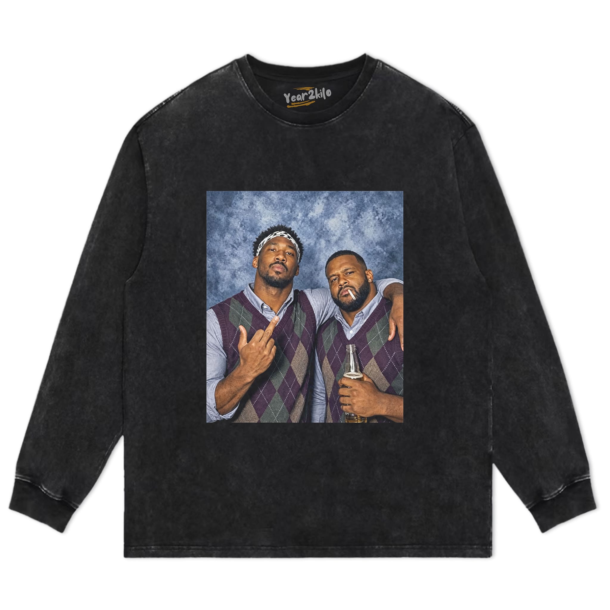 MIDDLE FINGER & MYLES GARRETT LA RAMS FOOTBALL V4 TANK TOP & TEE & LONG SLEEVE & LAYERED LS & HOODIE