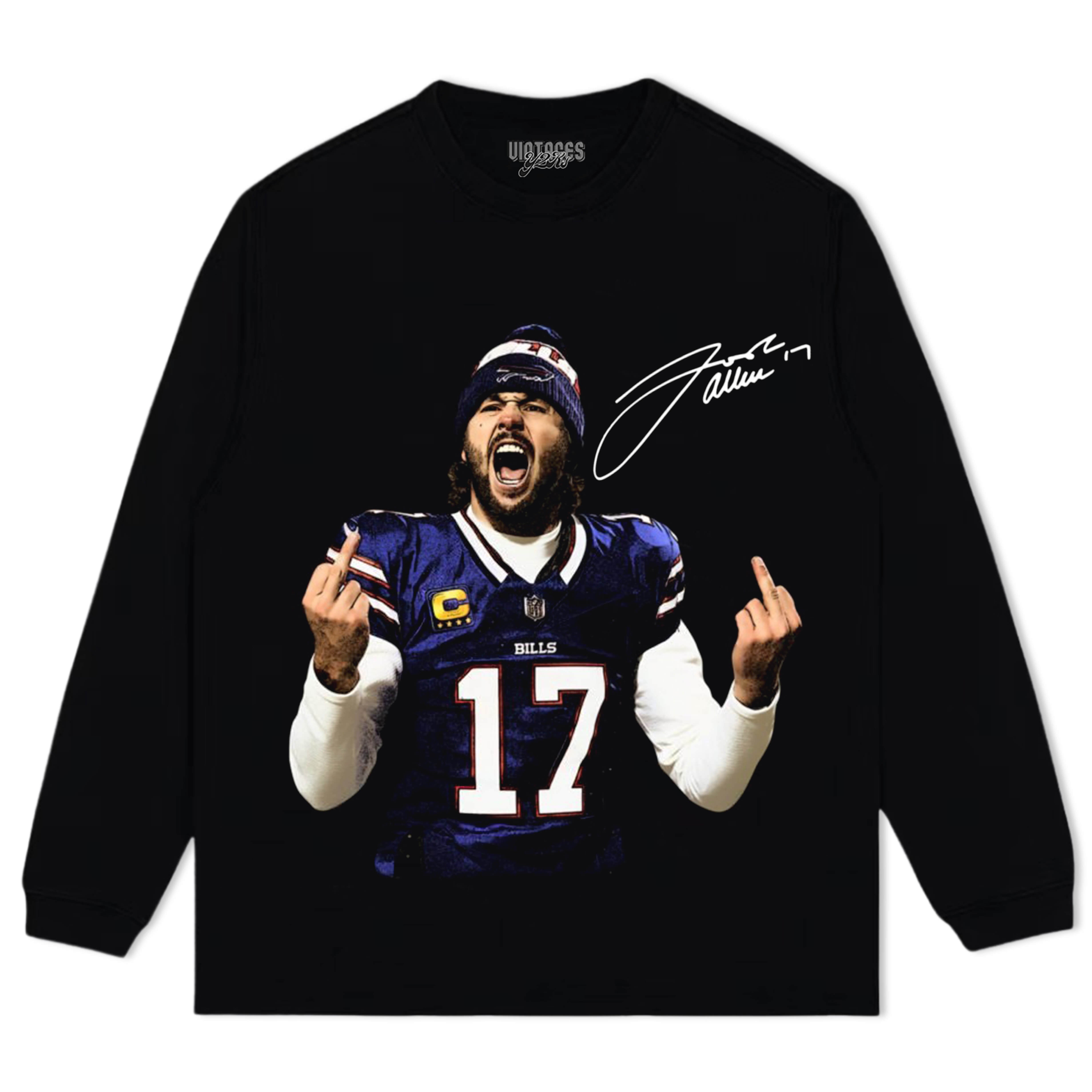 MIDLE FINGER JOSH ALLEN TEE & LS & HOODIE