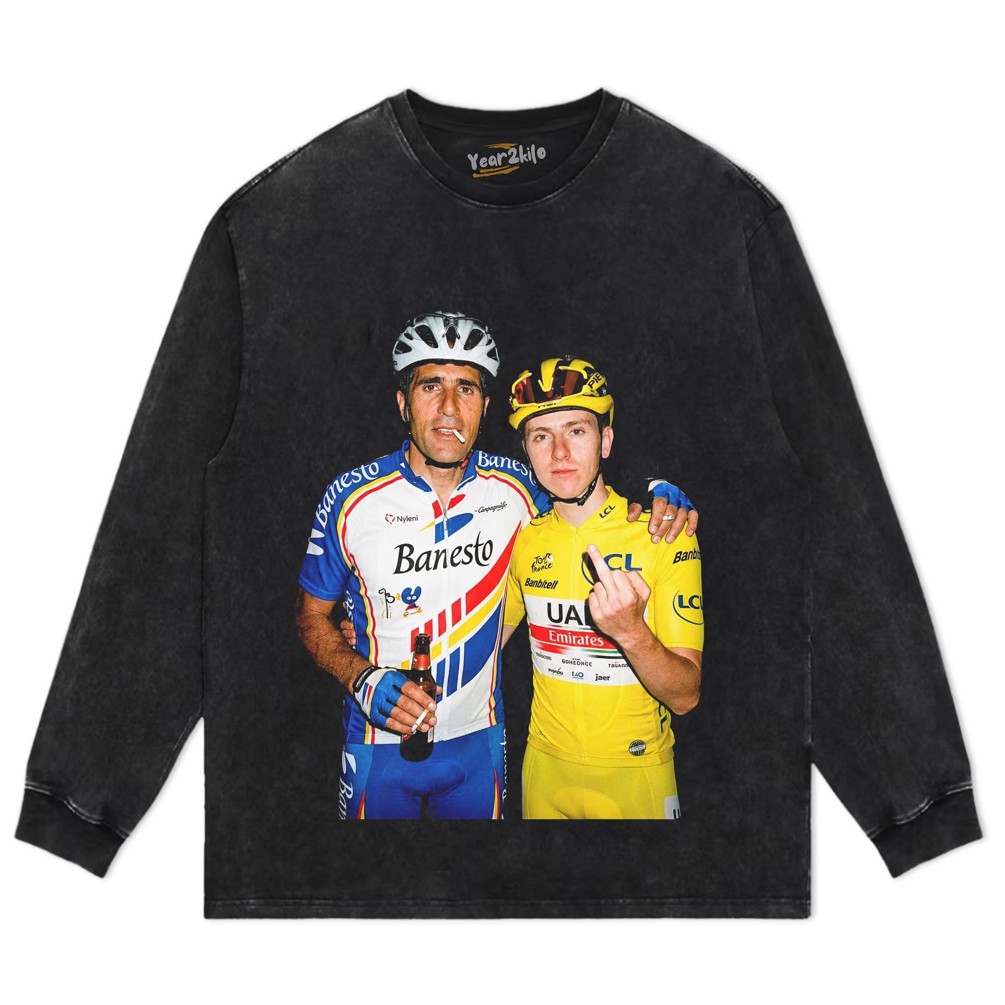 MIGUEL INDURAIN & TADEJ POGAČAR 2026 V2 TANK TOP & TEE & LONG SLEEVE & LAYERED LS & HOODIE