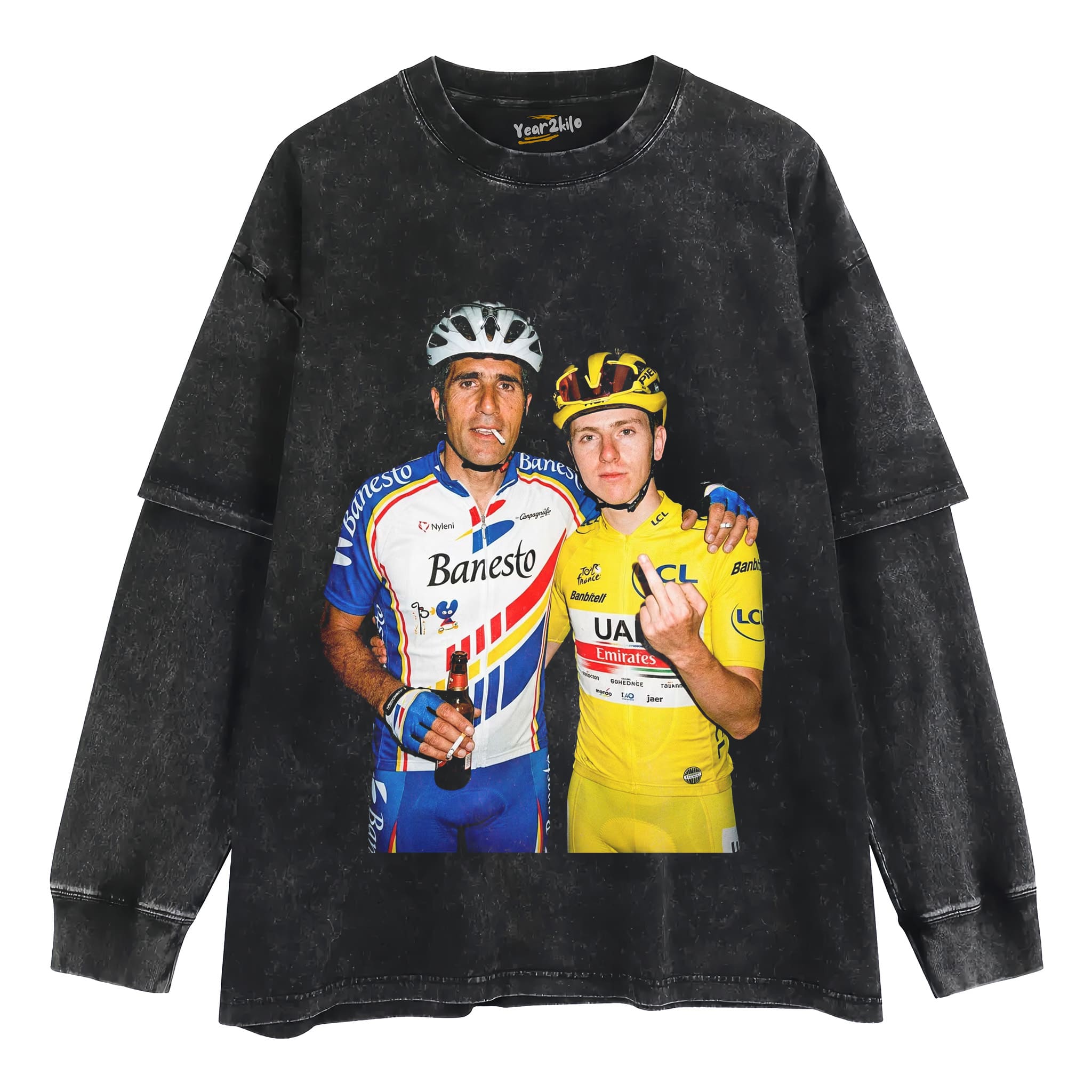MIGUEL INDURAIN & TADEJ POGAČAR 2026 V2 TANK TOP & TEE & LONG SLEEVE & LAYERED LS & HOODIE