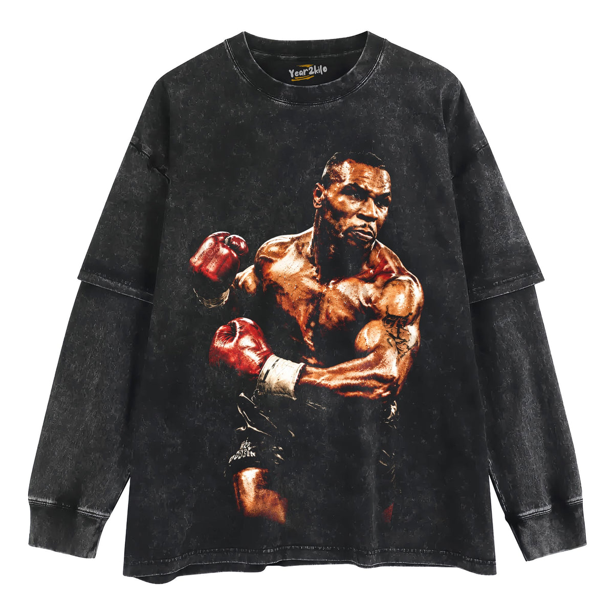 MIKE TYSON KNOCKOUT POWER TANK TOP & TEE & LONG SLEEVE & LAYERED LS & HOODIE