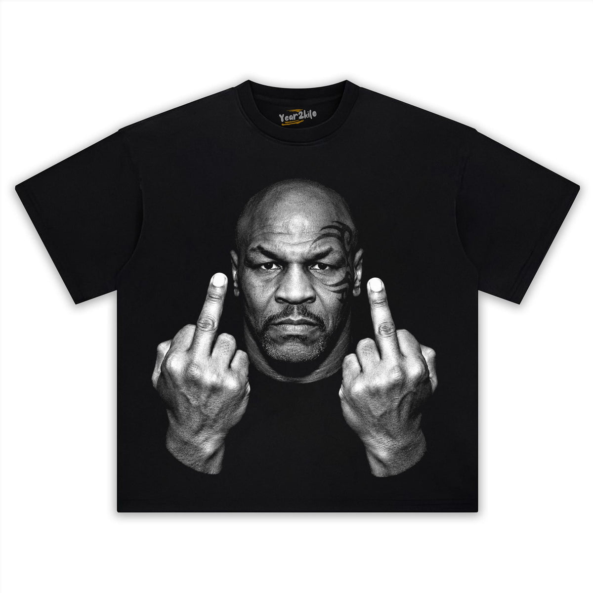 MIKE TYSON MIDDLE FINGER TANK TOP & TEE & LONG SLEEVE & LAYERED LS & HOODIE
