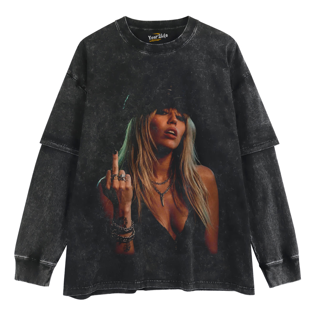 MILEY 2026 - MIDDLE FINGER TANK TOP & TEE & LONG SLEEVE & LAYERED LS & HOODIE