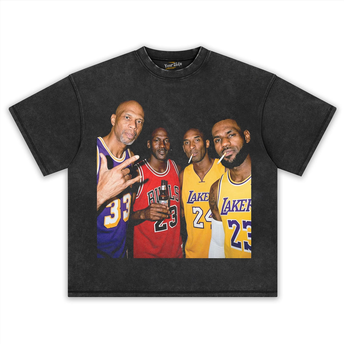 MJ & LJ & KB & KA-J VINTAGE BASKETBALL TANK TOP & TEE & LONG SLEEVE & LAYERED LS & HOODIE