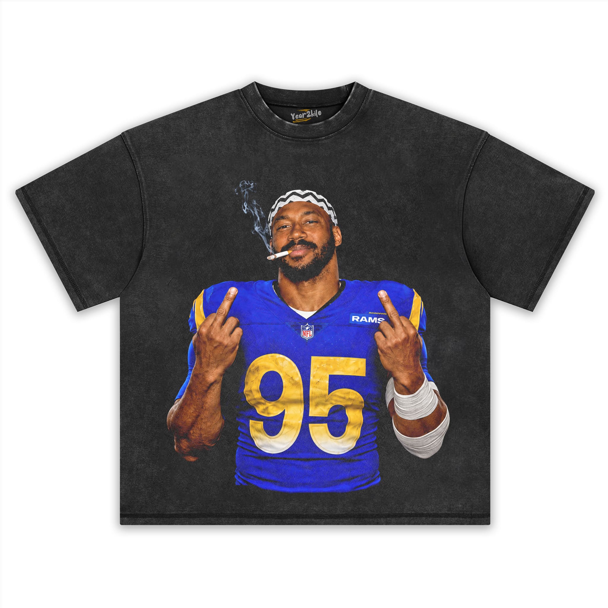 MYLES GARRETT LA RAMS FOOTBALL V1 TANK TOP & TEE & LONG SLEEVE & LAYERED LS & HOODIE
