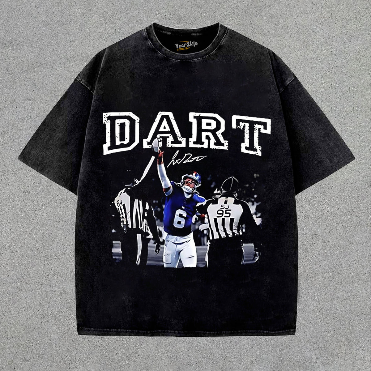 NEW YORK GIANTS JAXSON DART 06 THE FANTASTIC MOMENT TEE & LS & HOODIE