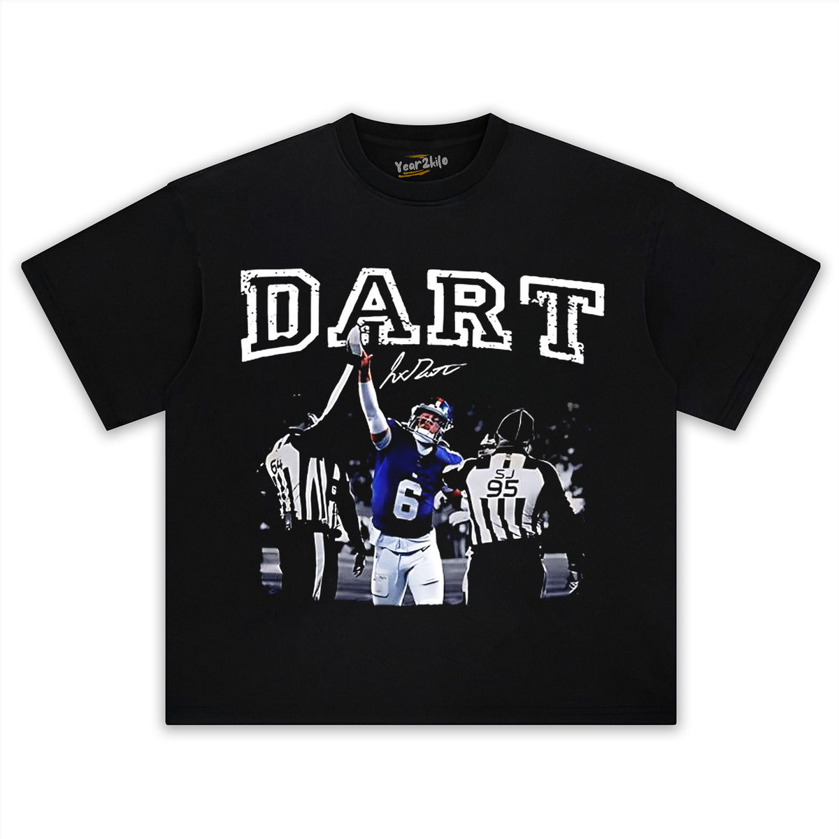 NEW YORK GIANTS JAXSON DART 06 THE FANTASTIC MOMENT TEE & LS & HOODIE