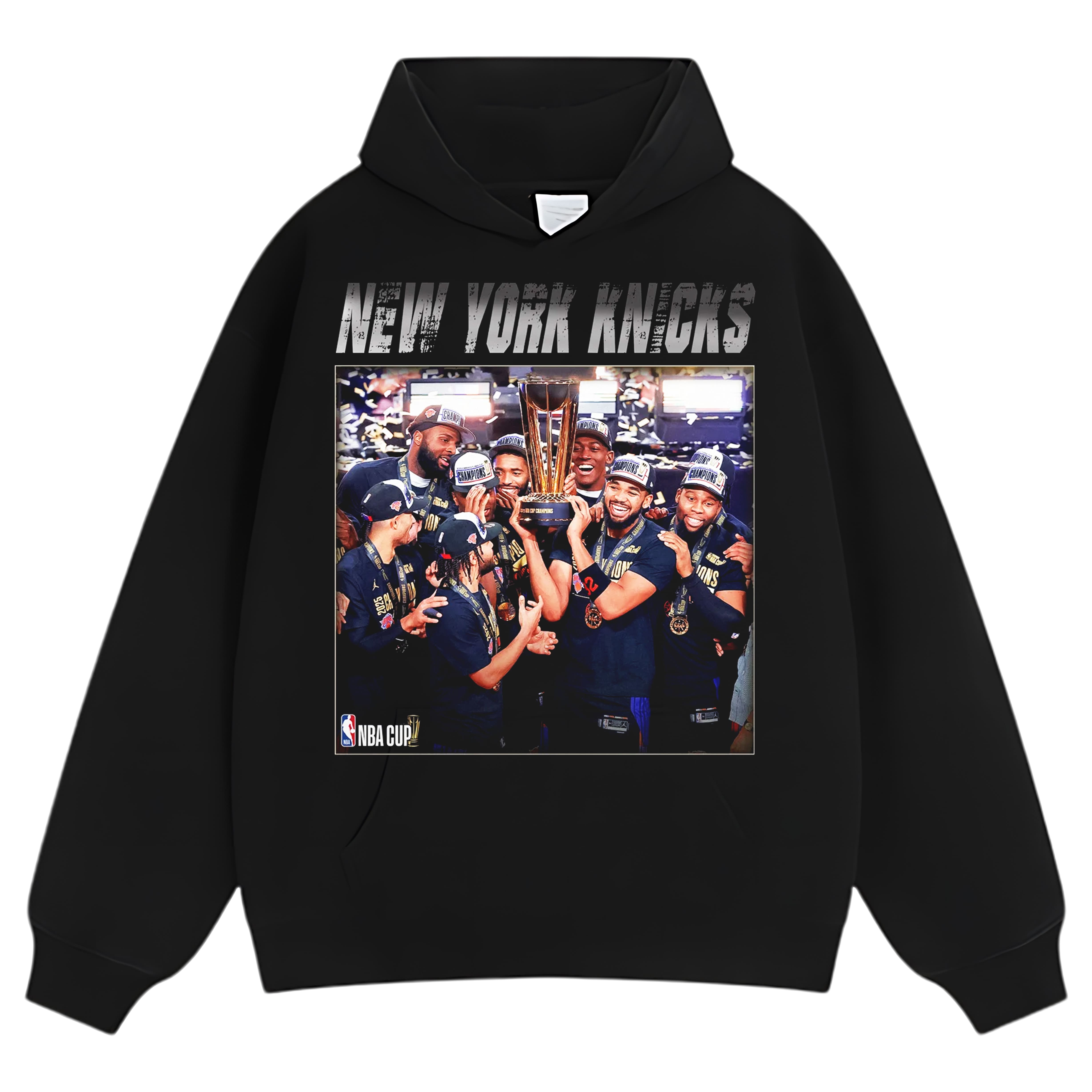 NEW YORK KNICKS NBA CUP CHAMPIONS TEE & LS & HOODIE