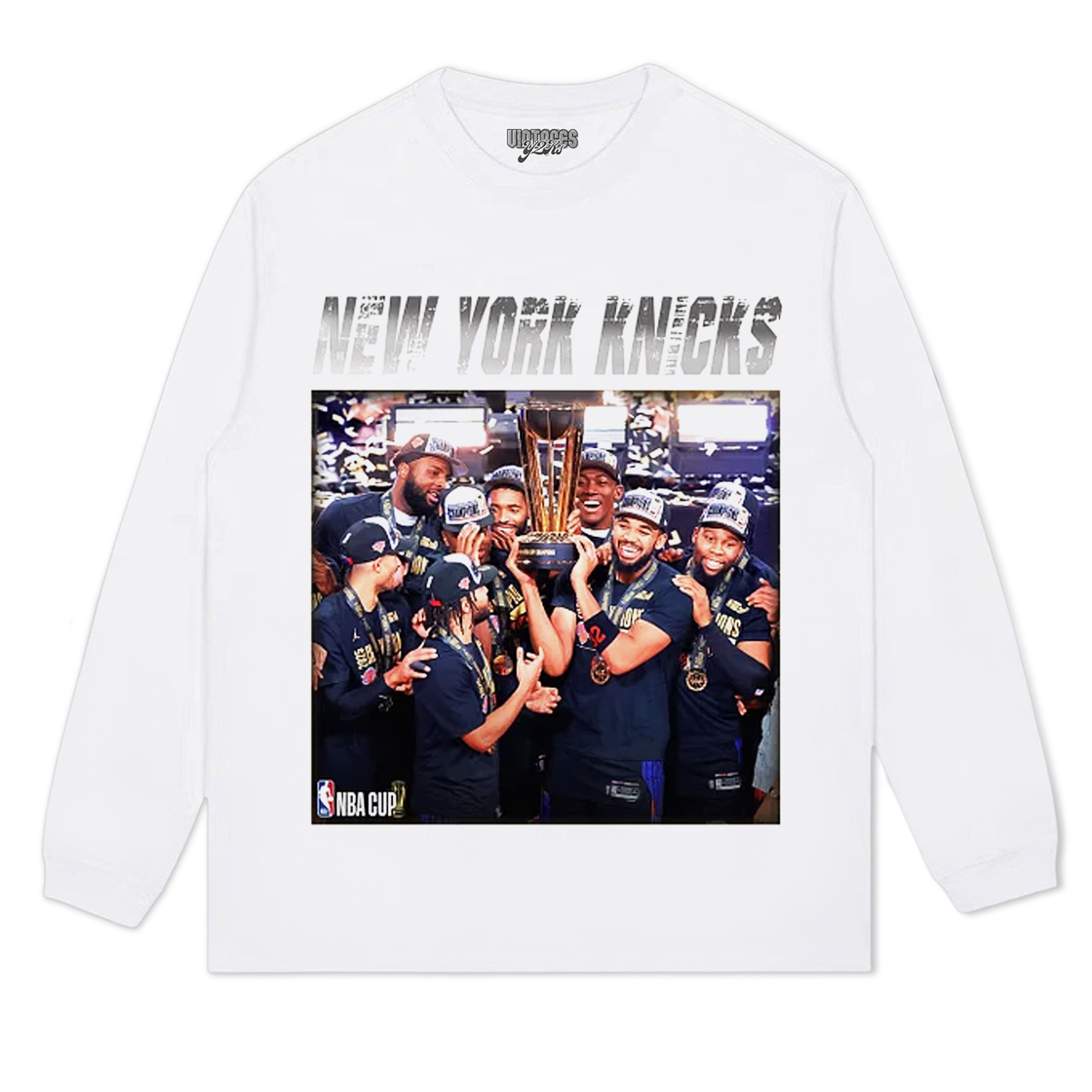 NEW YORK KNICKS NBA CUP CHAMPIONS TEE & LS & HOODIE