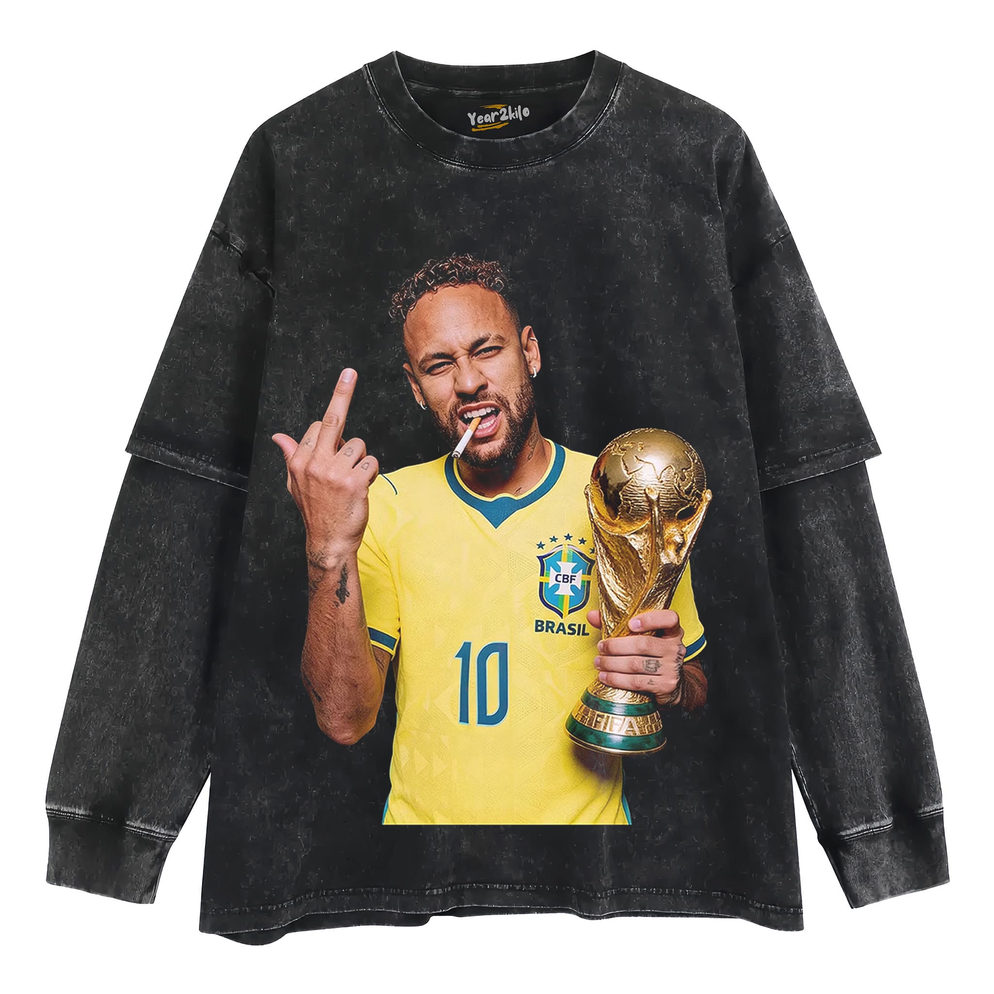NEYMAR BRAZIL GOAT TANK TOP & TEE & LONG SLEEVE & LAYERED LS & HOODIE