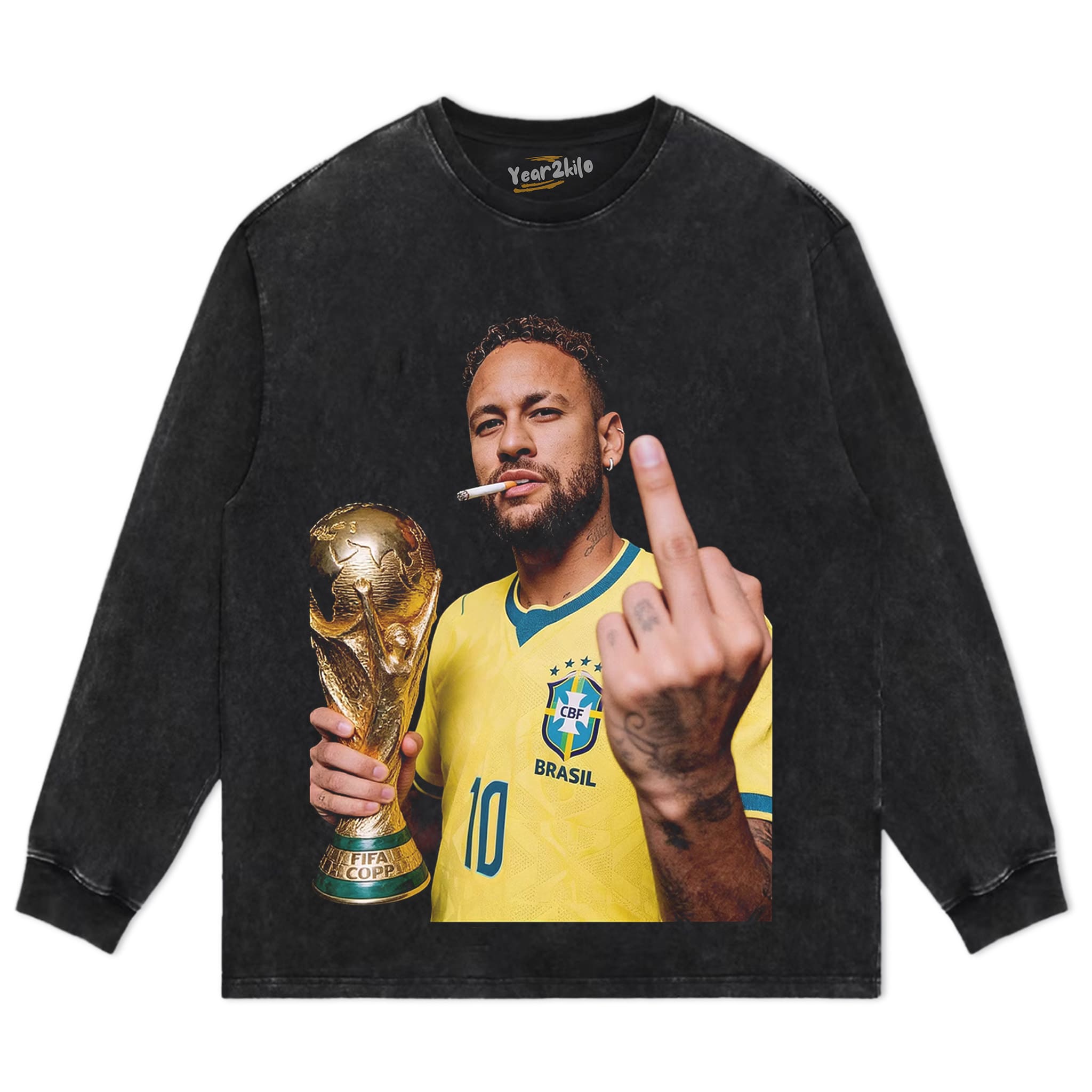 NEYMAR BRAZIL GOAT V2 TANK TOP & TEE & LONG SLEEVE & LAYERED LS & HOODIE