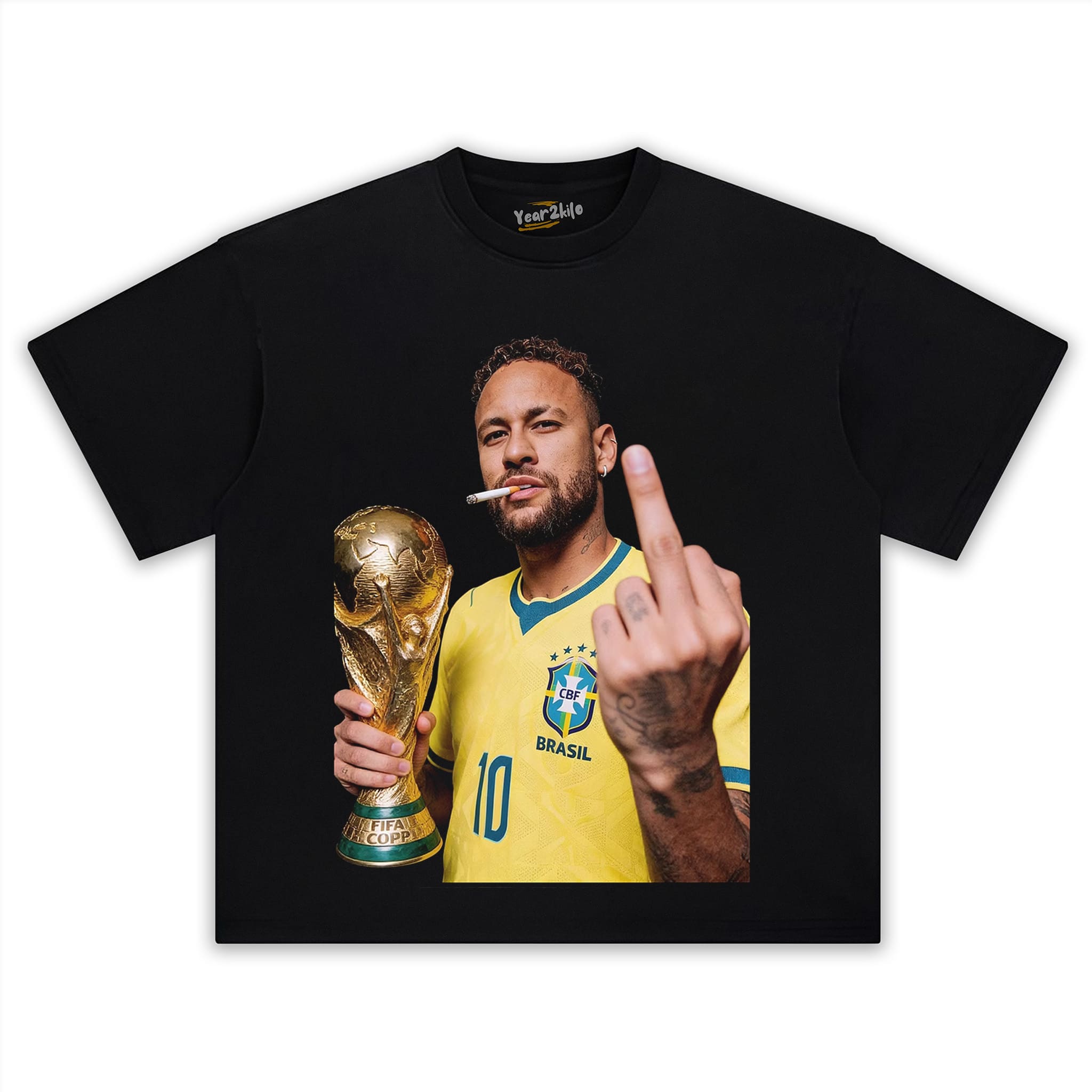 NEYMAR BRAZIL GOAT V2 TANK TOP & TEE & LONG SLEEVE & LAYERED LS & HOODIE