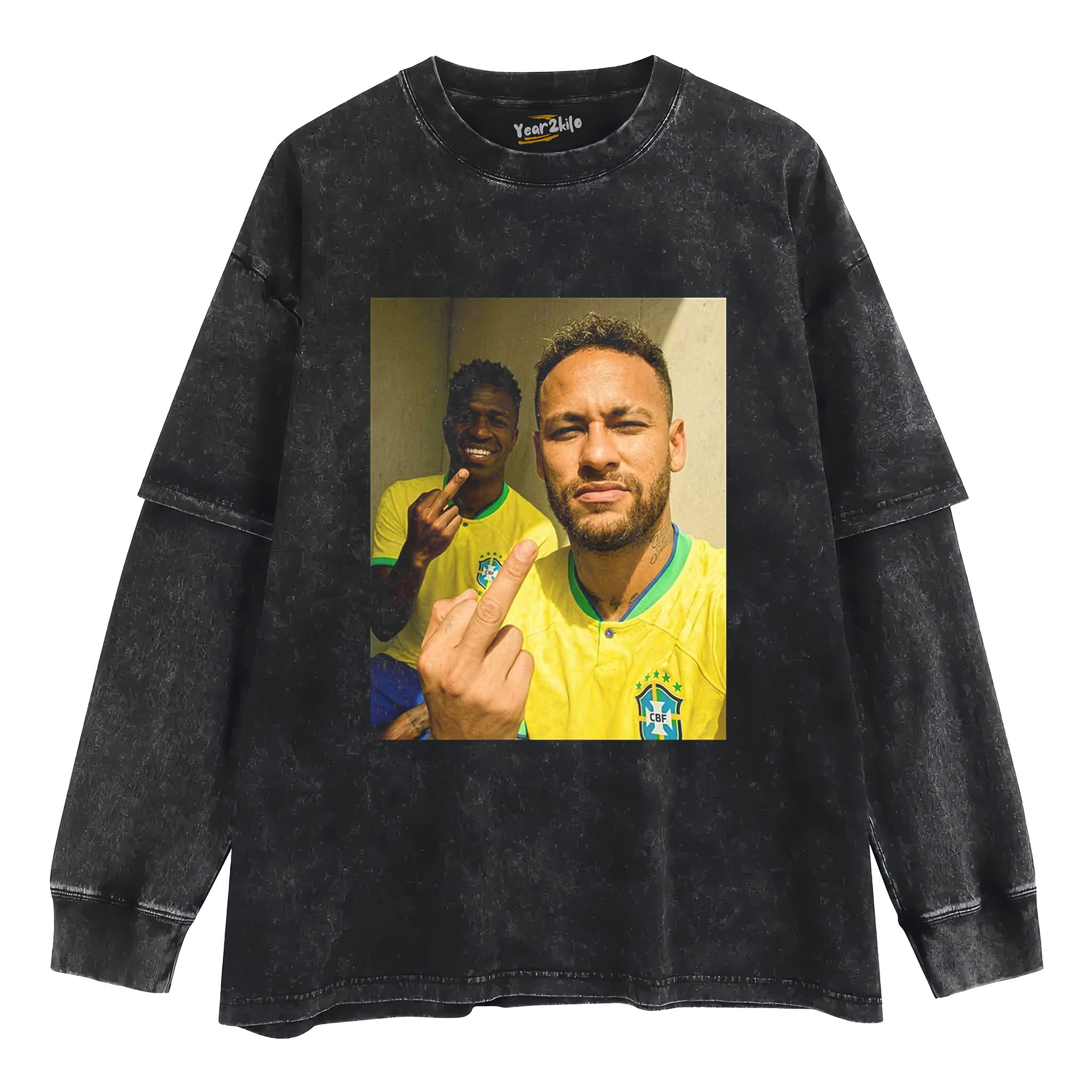 NEYMAR & VINÍCIUS JÚNIOR V2 TANK TOP & TEE & LONG SLEEVE & LAYERED LS & HOODIE