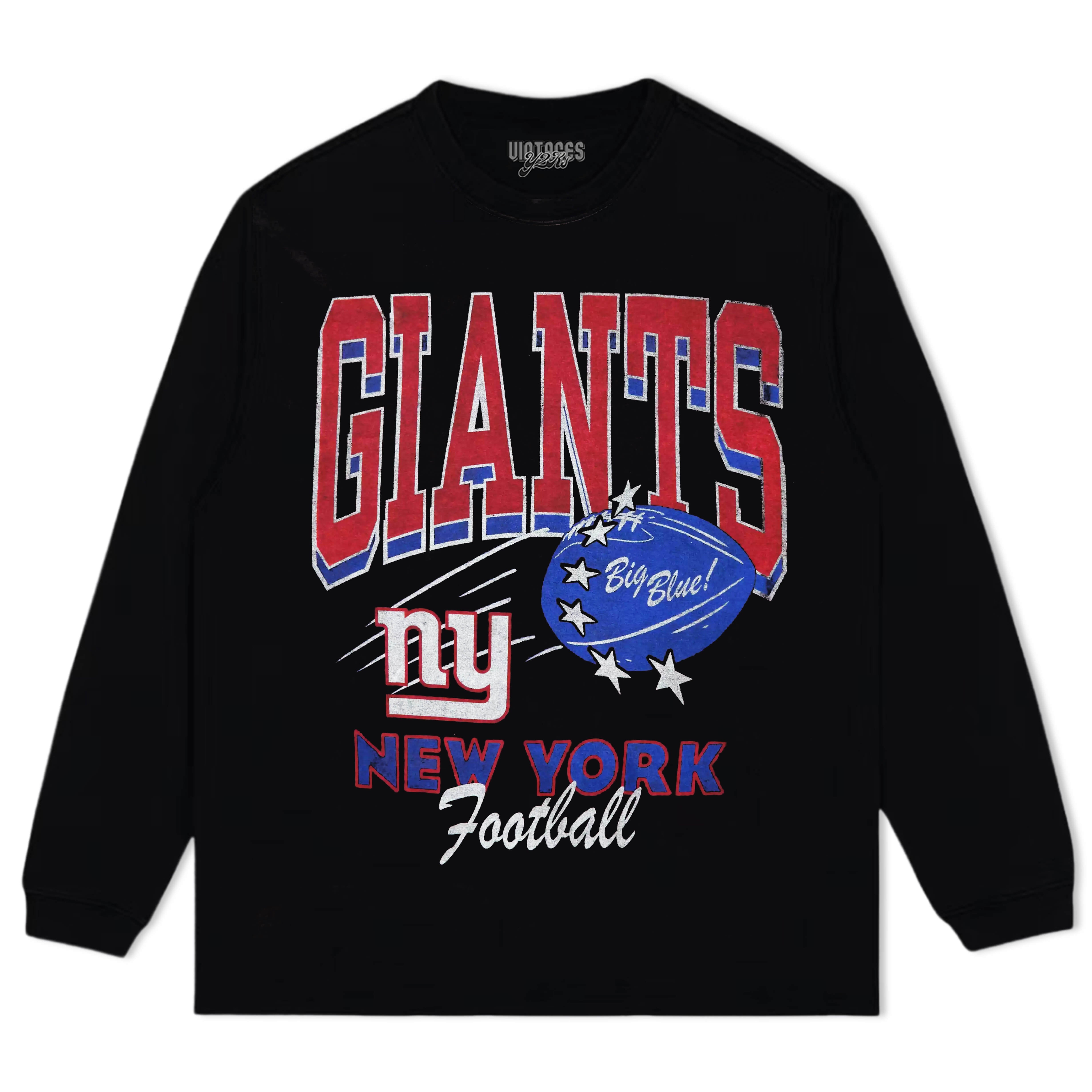 NFL BOXY NEW YORK GIANTS TEE & LS & HOODIE