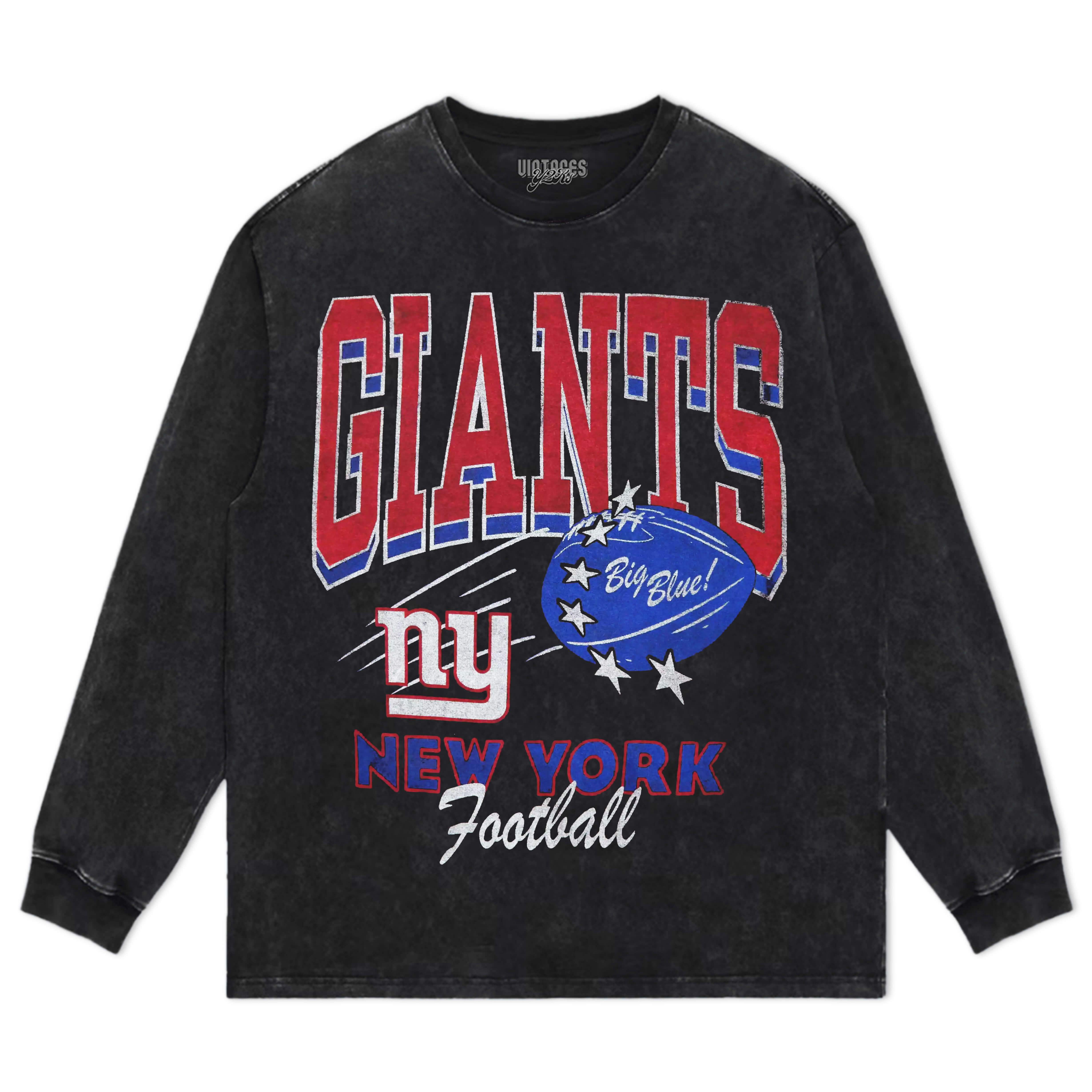 NFL BOXY NEW YORK GIANTS TEE & LS & HOODIE