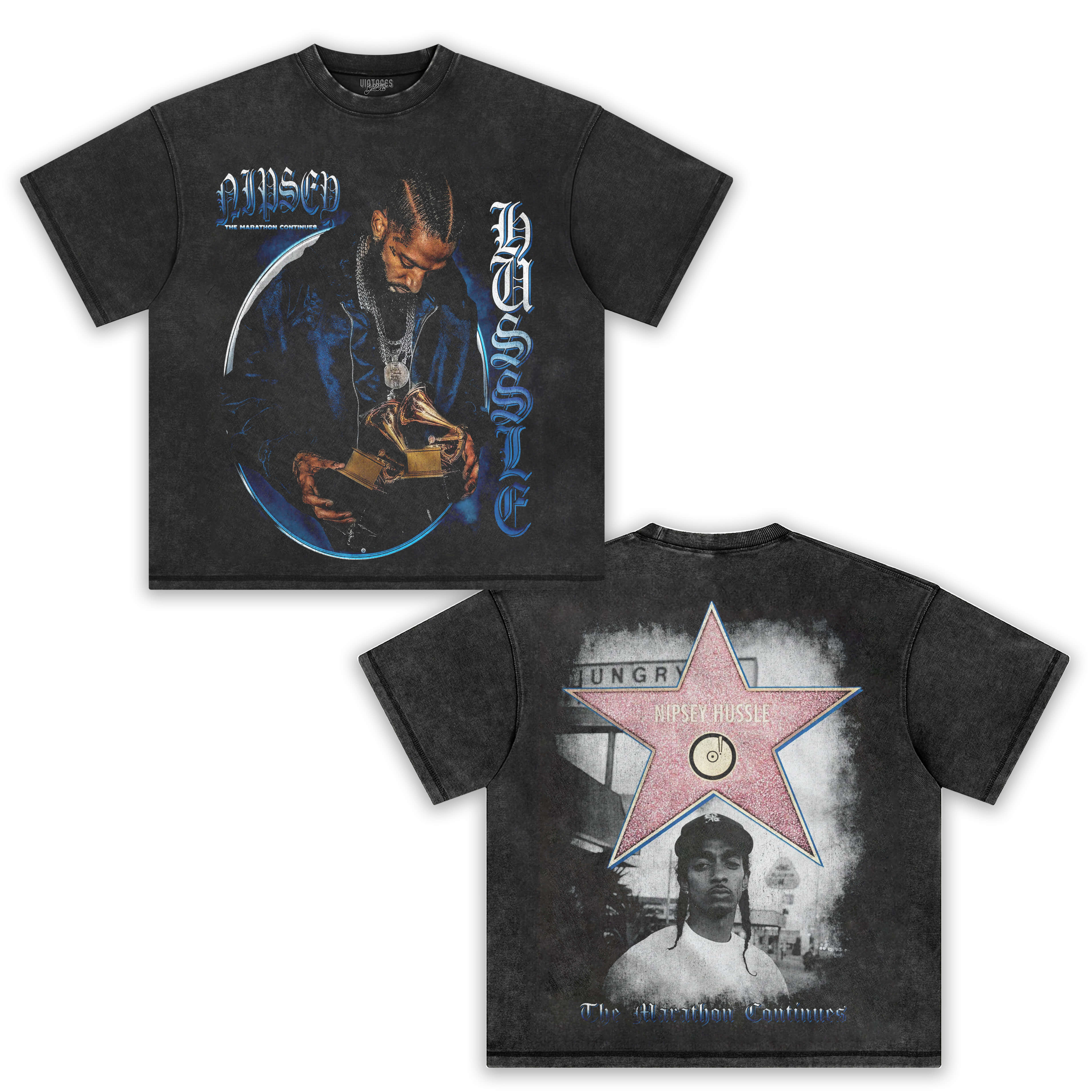 NIPSEY HUSSLE & THE MARATHON CONTINUES TEE