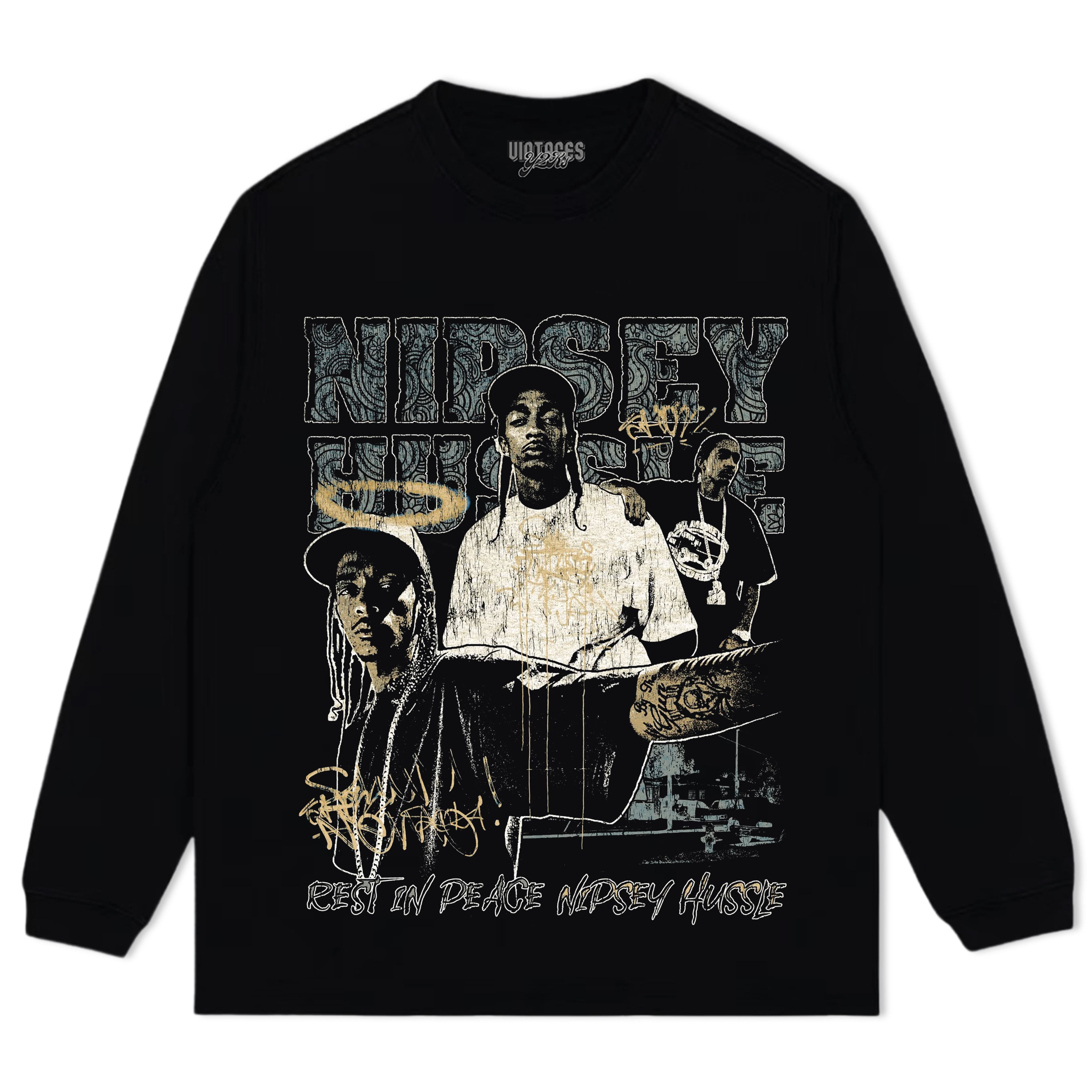 NIPSEY HUSSLE-VINTAGE STYLE TEE & LS & HOODIE