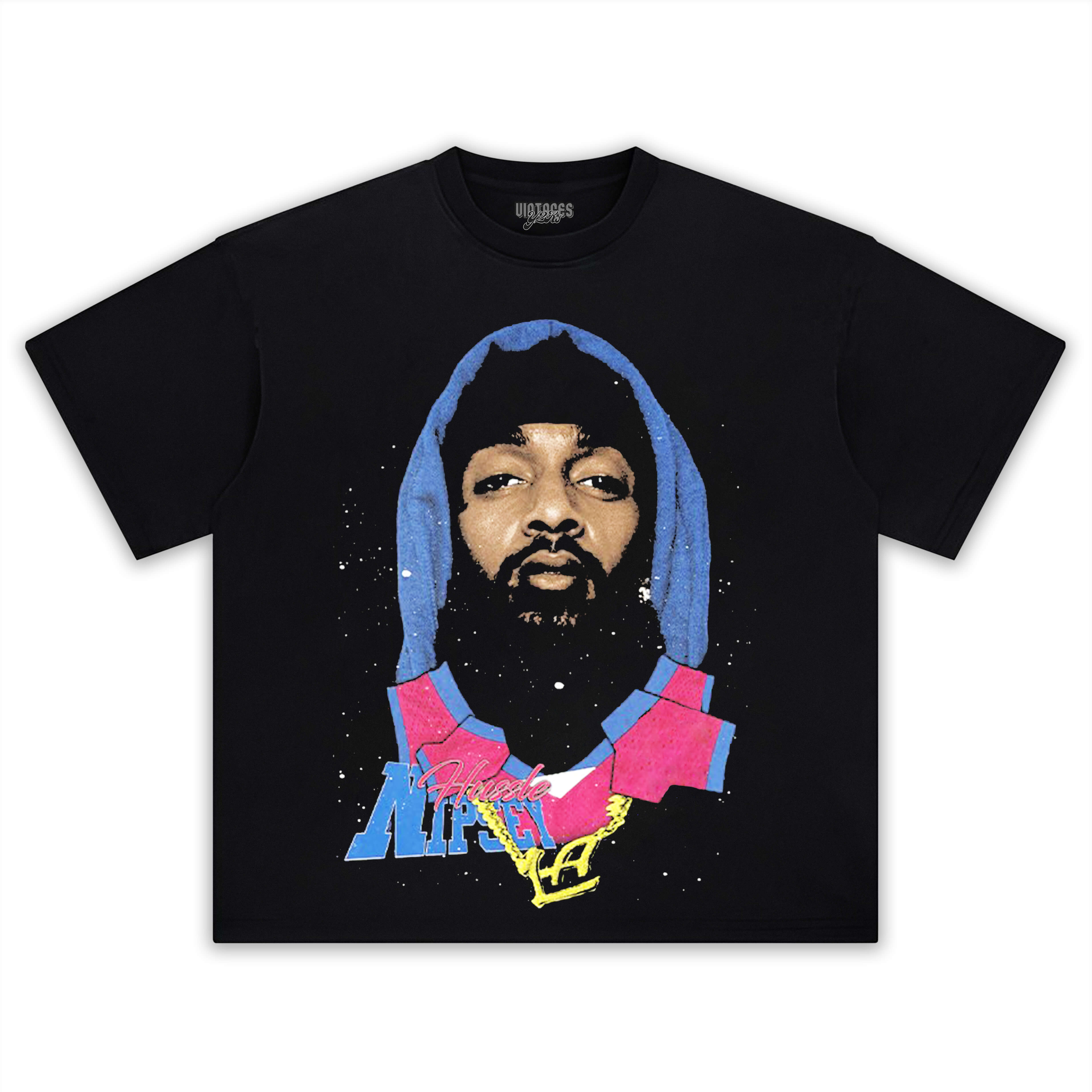 NIPSEY HUSSLE VINTAGE RAP V2 TEE & LS & HOODIE