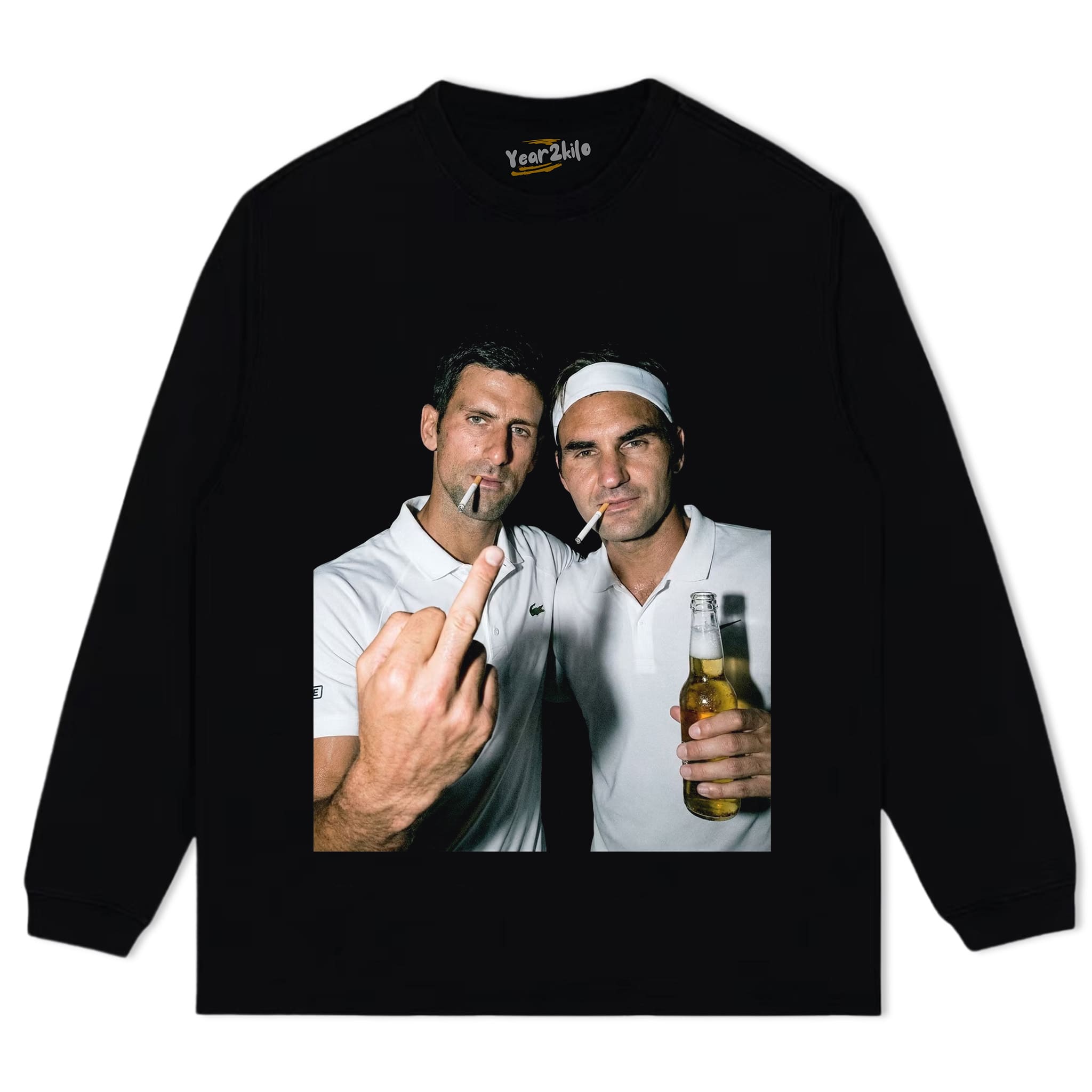 NOVAK DJOKOVIC & ROGER FEDERER 2026 VINTAGE TANK TOP & TEE & LONG SLEEVE & LAYERED LS & HOODIE