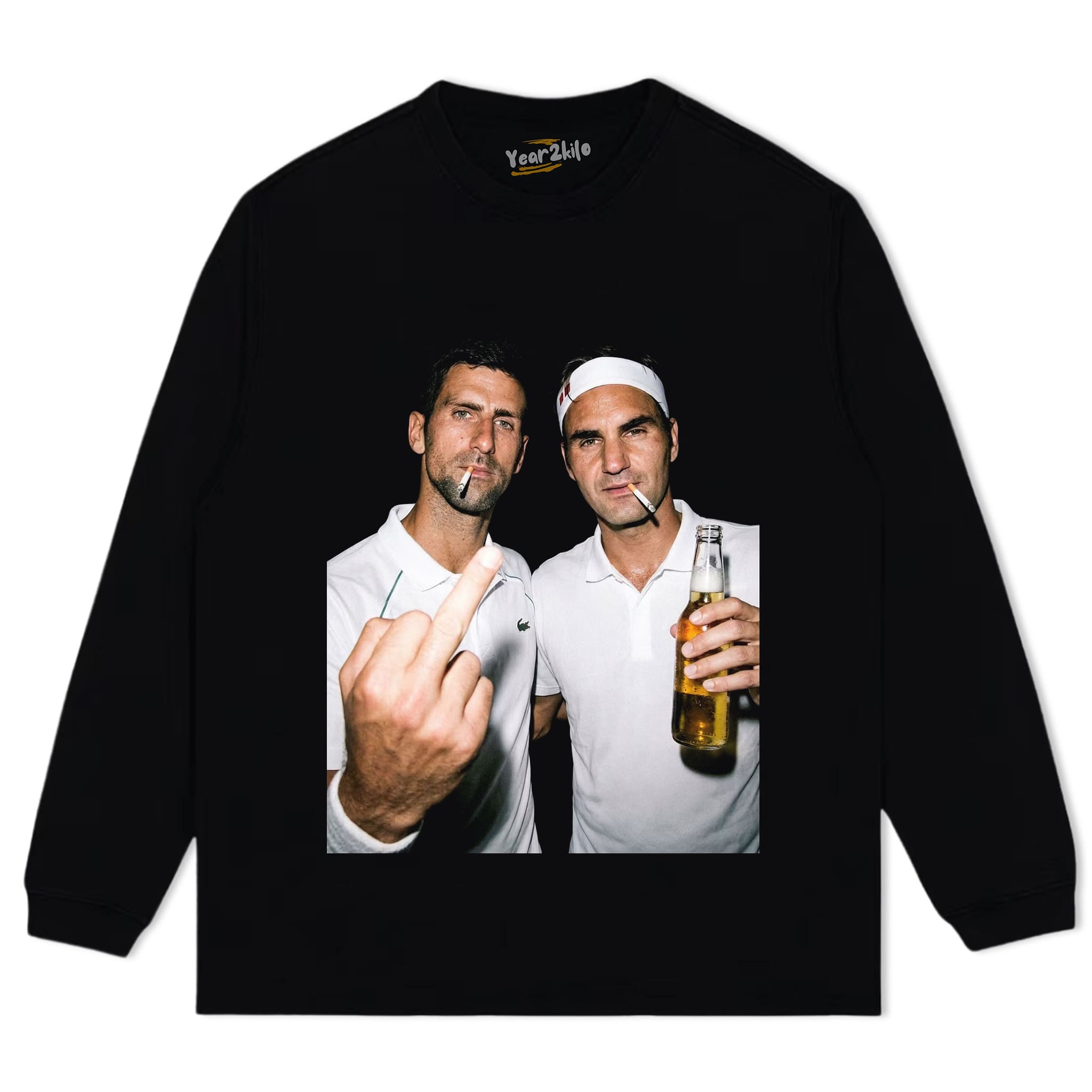 NOVAK DJOKOVIC & ROGER FEDERER 2026 VINTAGE V1 TANK TOP & TEE & LONG SLEEVE & LAYERED LS & HOODIE