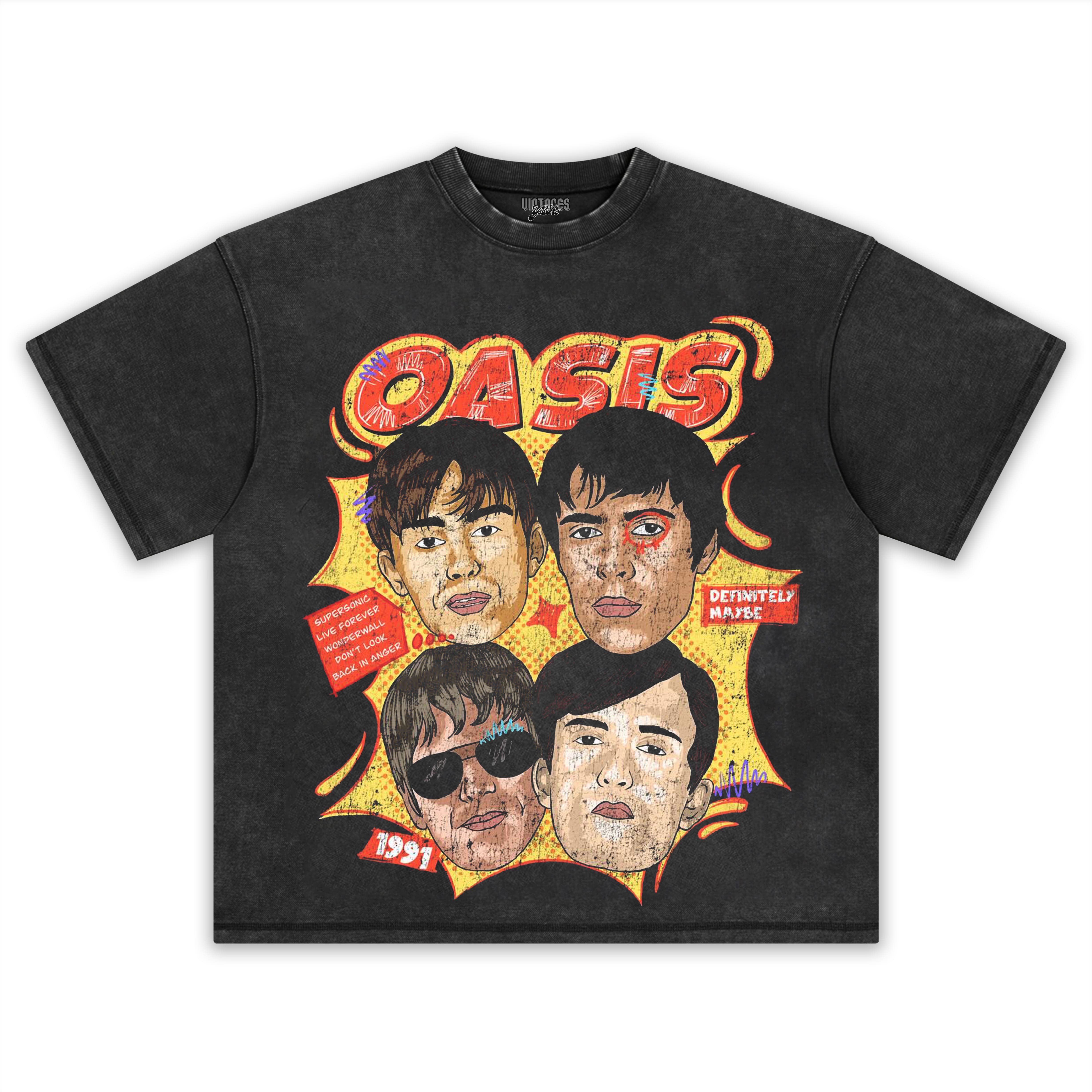OASIS-DEFINITELY MAYBE V2 TEE & LS & HOODIE