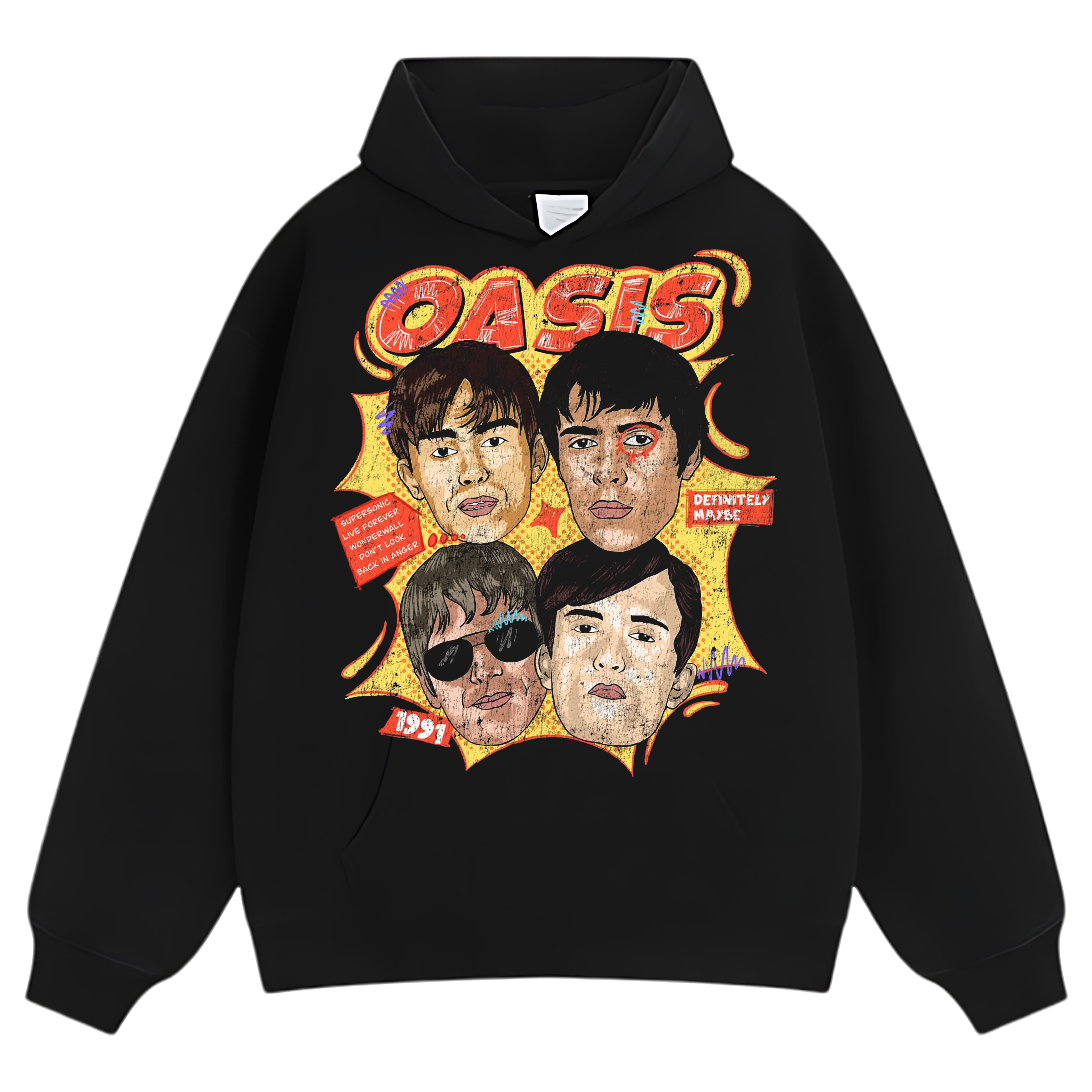 OASIS-DEFINITELY MAYBE V2 TEE & LS & HOODIE