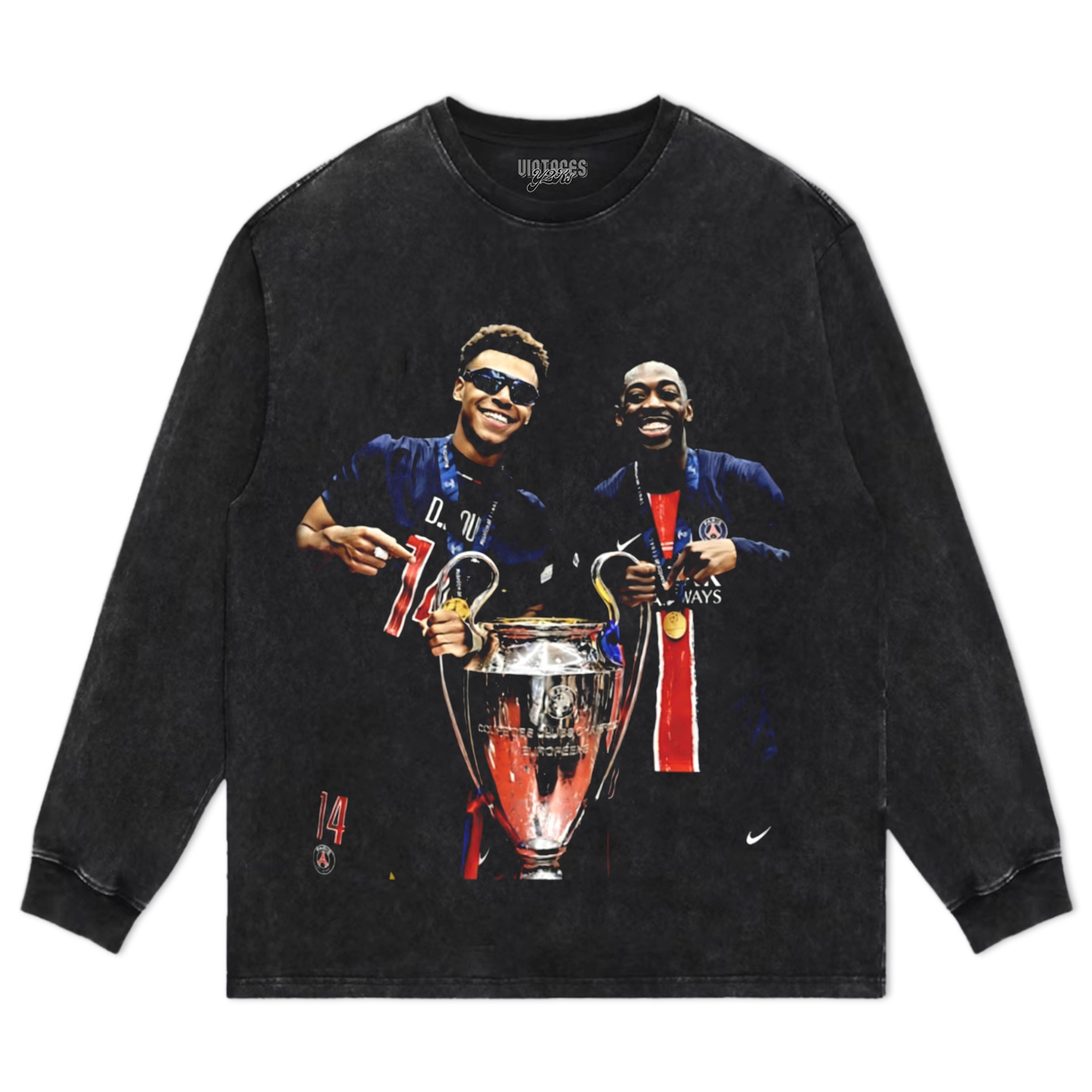 OUSMANE DEMBELE & DESIRE DOUE TROPHY TEE & LS & HOODIE