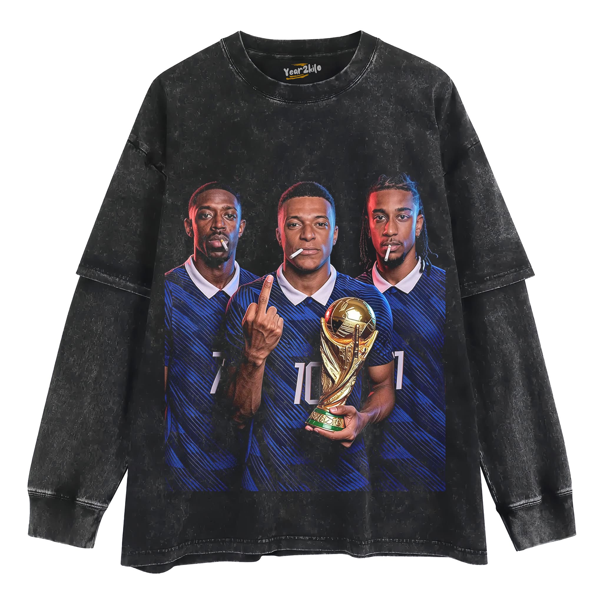 OUSMANE DEMBÉLÉ & KYLIAN MBAPPÉ & MICHAEL OLISE TANK TOP & TEE & LONG SLEEVE & LAYERED LS & HOODIE