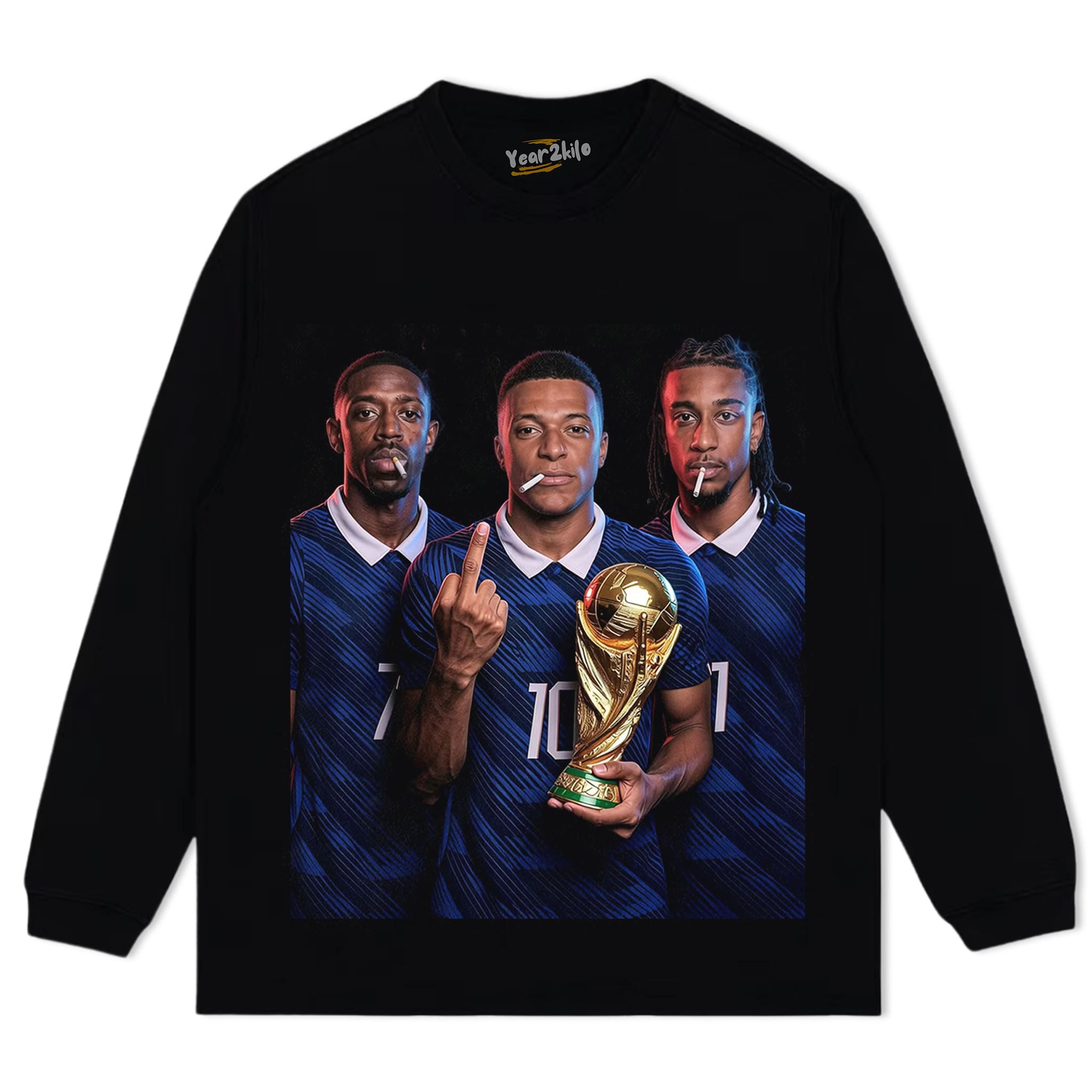 OUSMANE DEMBÉLÉ & KYLIAN MBAPPÉ & MICHAEL OLISE TANK TOP & TEE & LONG SLEEVE & LAYERED LS & HOODIE