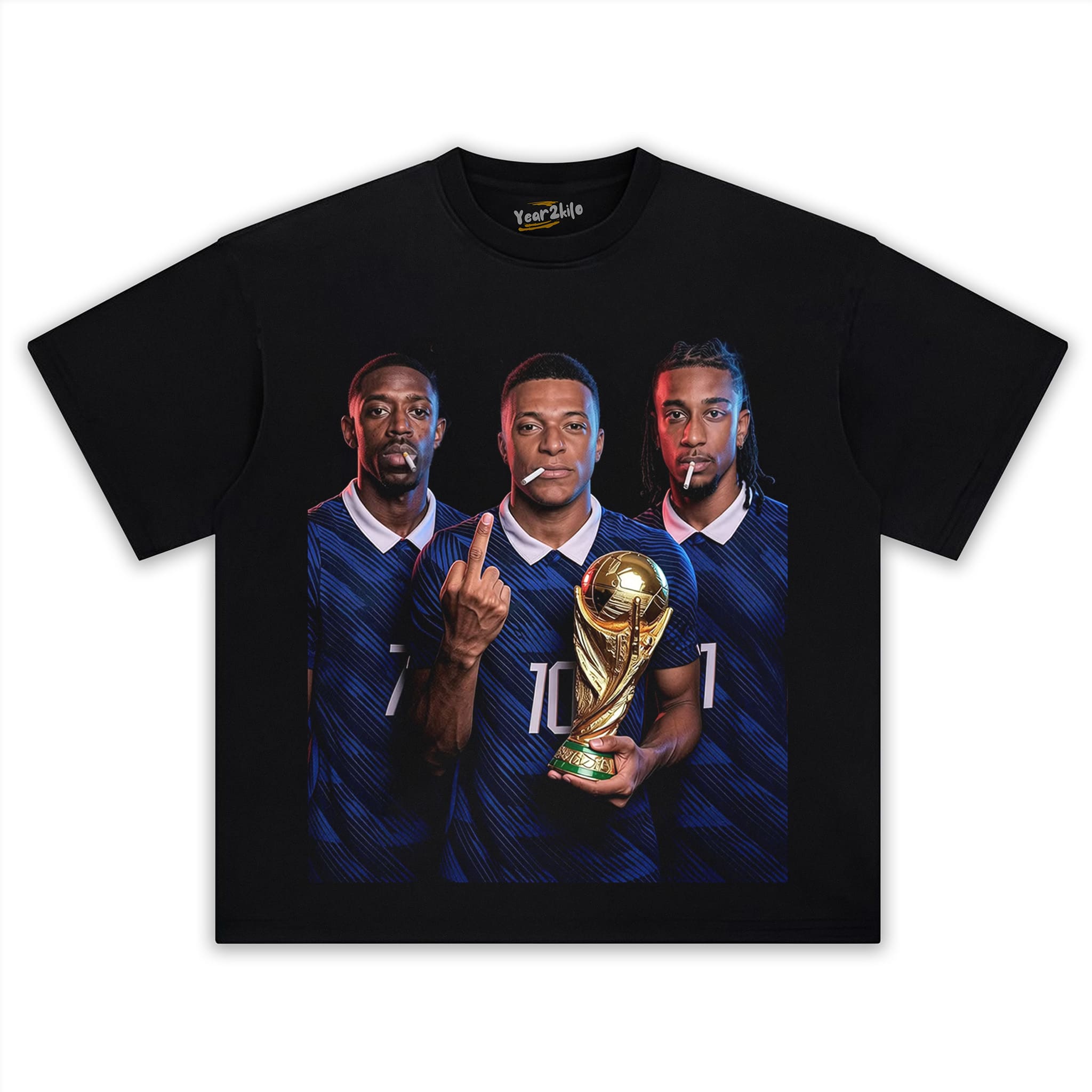 OUSMANE DEMBÉLÉ & KYLIAN MBAPPÉ & MICHAEL OLISE TANK TOP & TEE & LONG SLEEVE & LAYERED LS & HOODIE