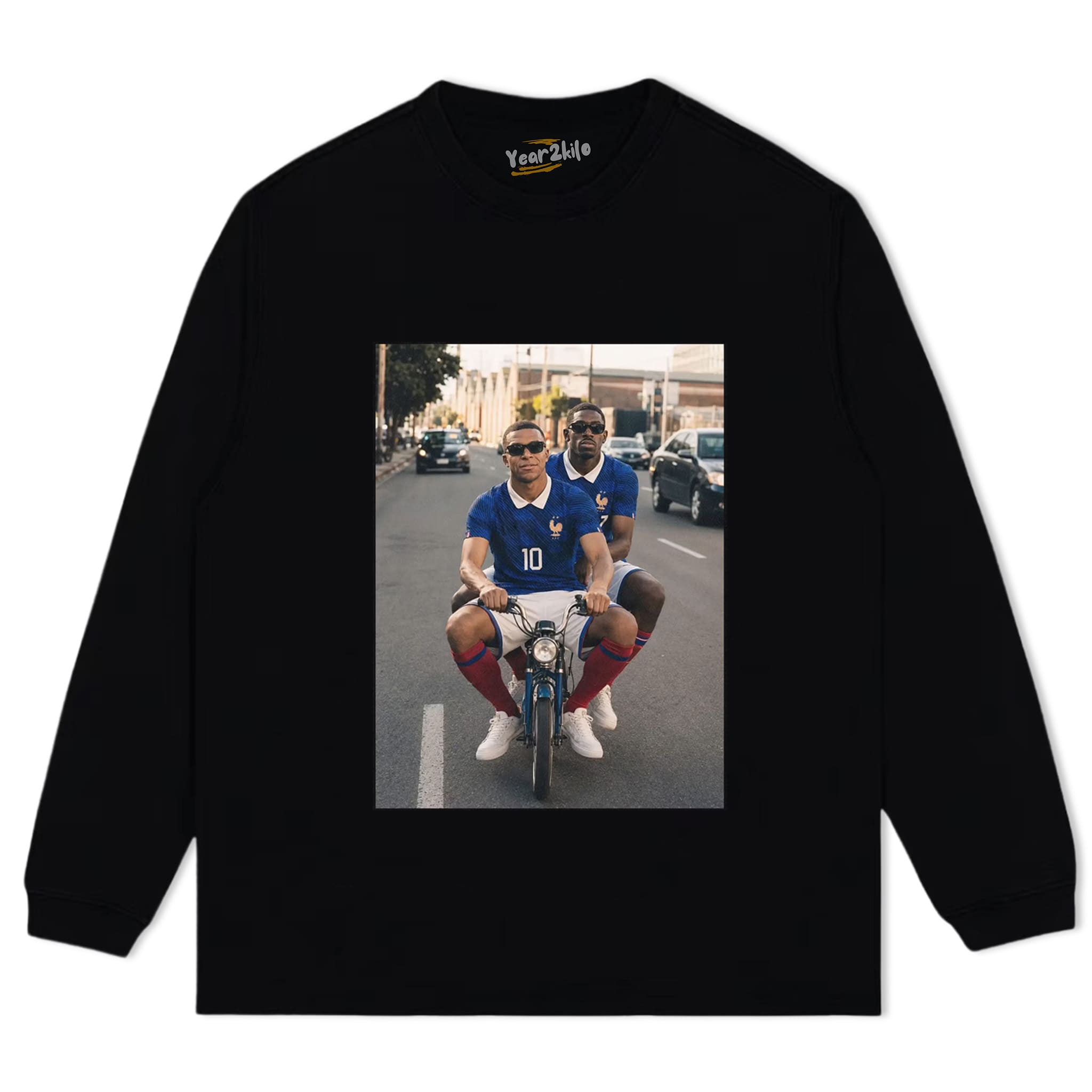 OUSMANE DEMBÉLÉ & KYLIAN MBAPPÉ FRANCE TANK TOP & TEE & LONG SLEEVE & LAYERED LS & HOODIE