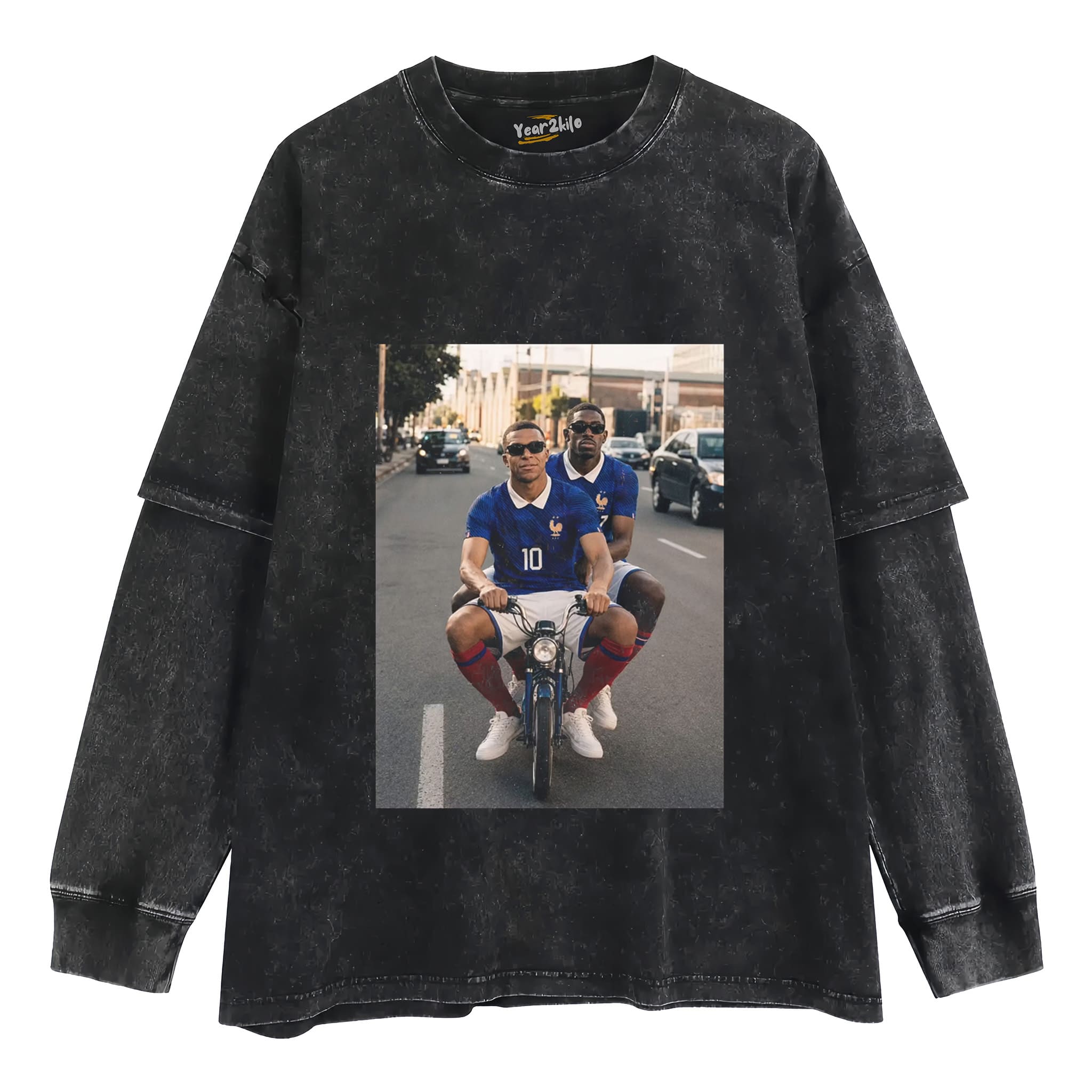 OUSMANE DEMBÉLÉ & KYLIAN MBAPPÉ FRANCE TANK TOP & TEE & LONG SLEEVE & LAYERED LS & HOODIE