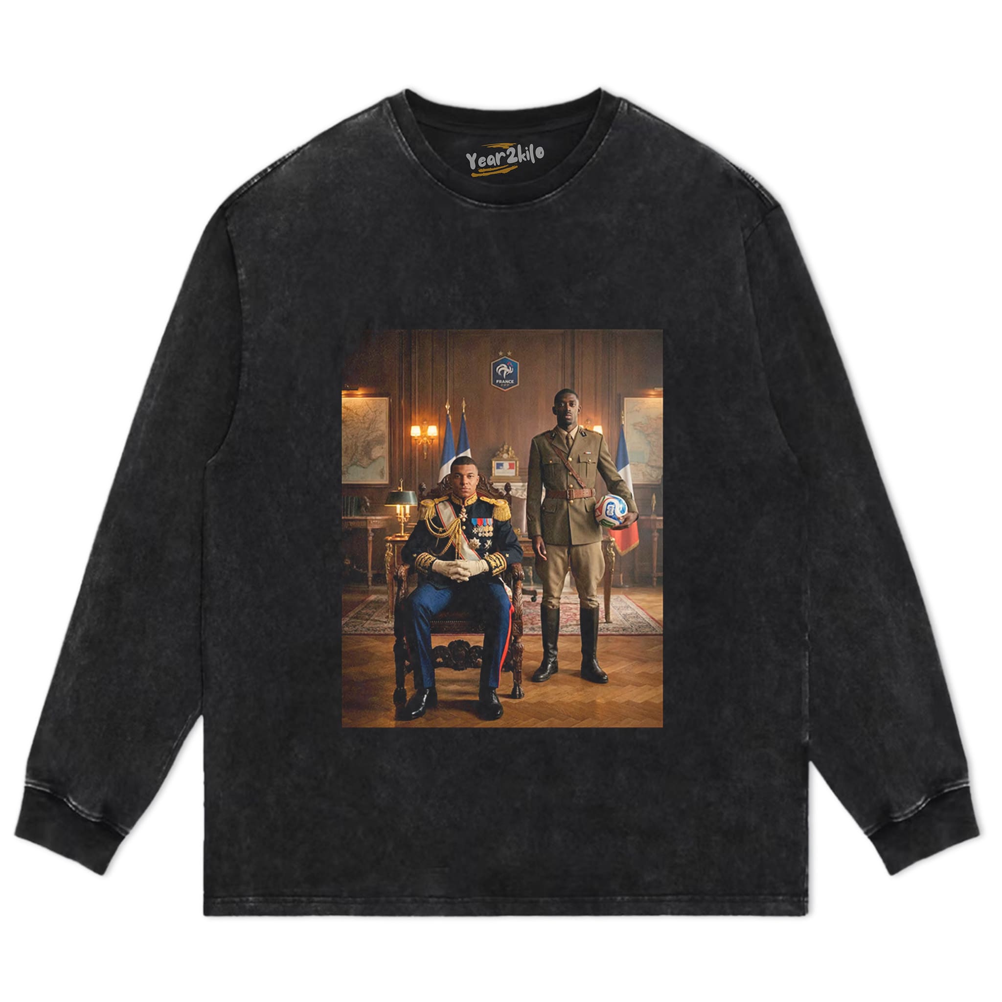 OUSMANE DEMBÉLÉ & KYLIAN MBAPPÉ FRANCE V2 TANK TOP & TEE & LONG SLEEVE & LAYERED LS & HOODIE
