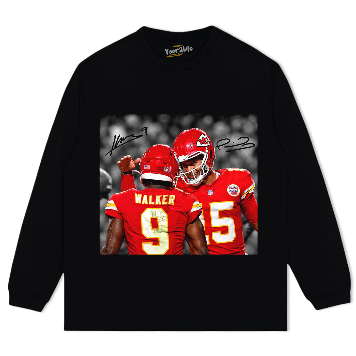 PATRICK MAHOMES & KENNETH WALKER III TANK TOP & TEE & LONG SLEEVE & LAYERED LS & HOODIE