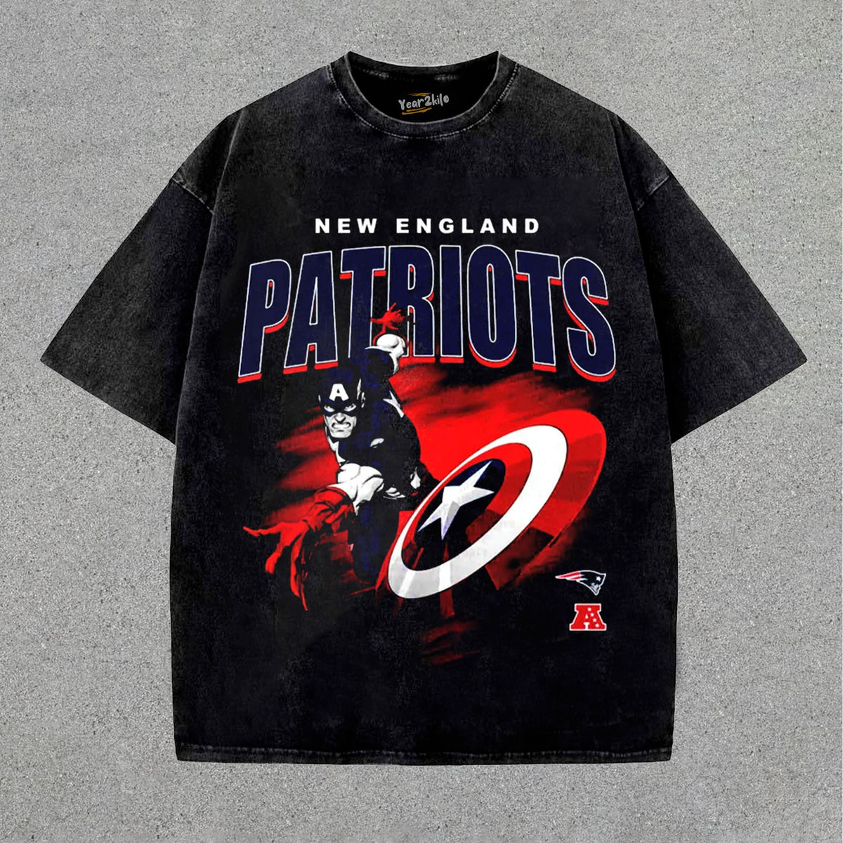 PATRIOTS X CAPTAIN AMERICA TANK TOP & TEE & LONG SLEEVE & LAYERED LS & HOODIE