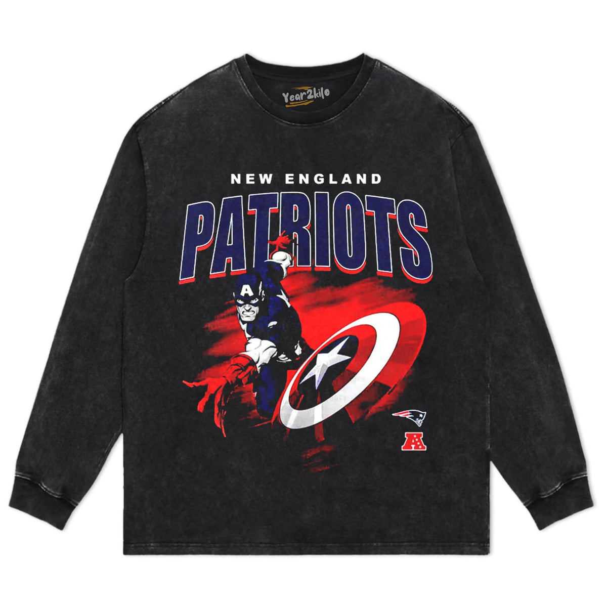 PATRIOTS X CAPTAIN AMERICA TANK TOP & TEE & LONG SLEEVE & LAYERED LS & HOODIE