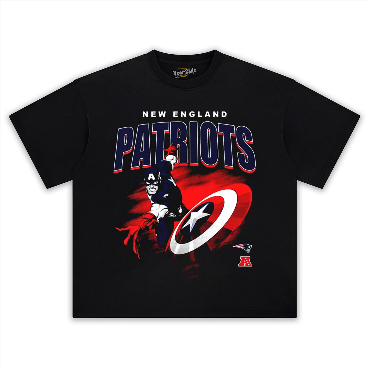 PATRIOTS X CAPTAIN AMERICA TANK TOP & TEE & LONG SLEEVE & LAYERED LS & HOODIE