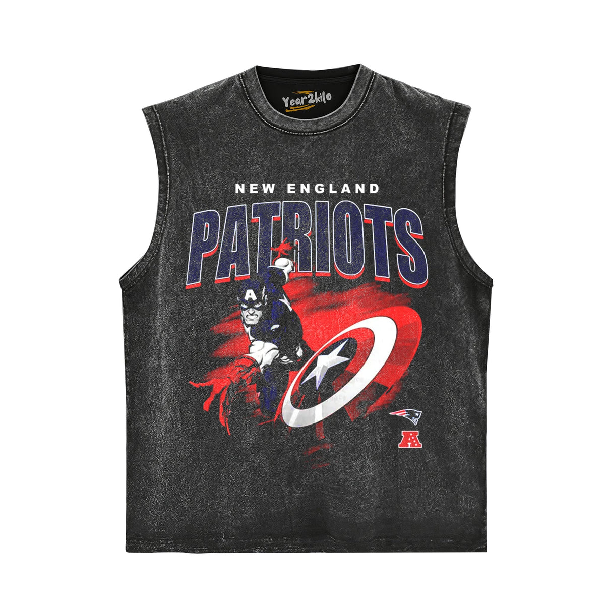 PATRIOTS X CAPTAIN AMERICA TANK TOP & TEE & LONG SLEEVE & LAYERED LS & HOODIE