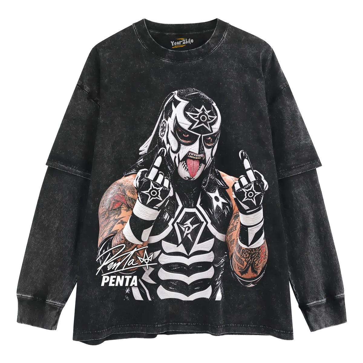 PENTA MIDDLE FINGER TANK TOP & TEE & LONG SLEEVE & LAYERED LS & HOODIE