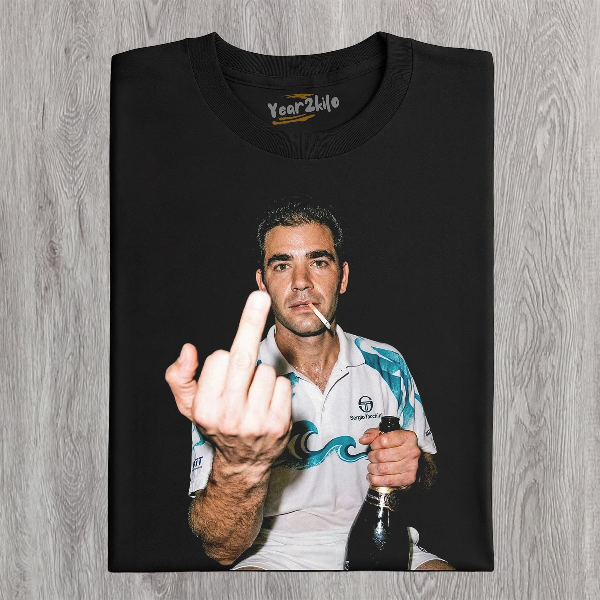 PETE SAMPRAS TENNIS LEGEND GRAPHIC TANK TOP & TEE & LONG SLEEVE & LAYERED LS & HOODIE