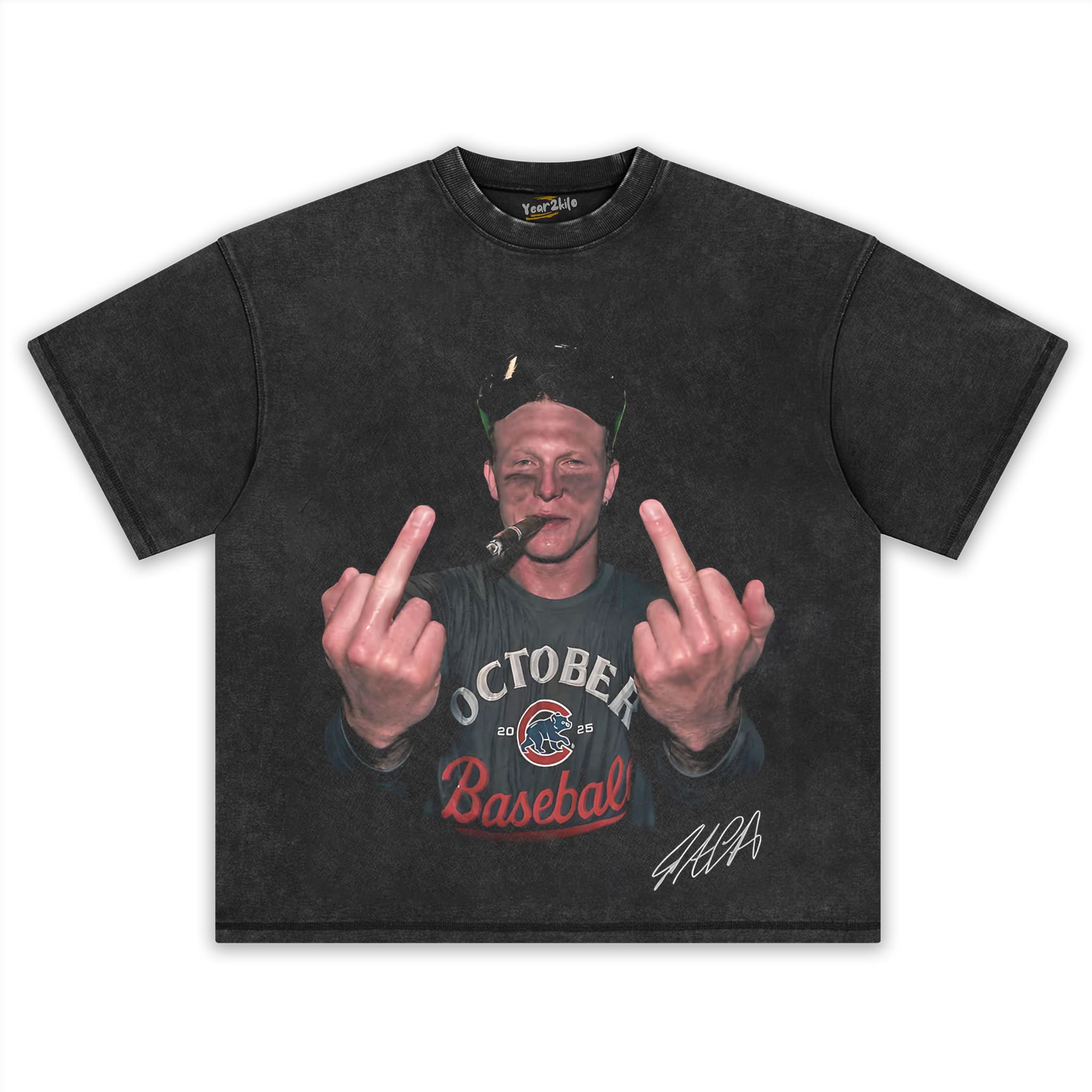 PETE CROW-ARMSTRONG - THE MIDDLE FINGER MEME TANK TOP & TEE & LONG SLEEVE & LAYERED LS & HOODIE