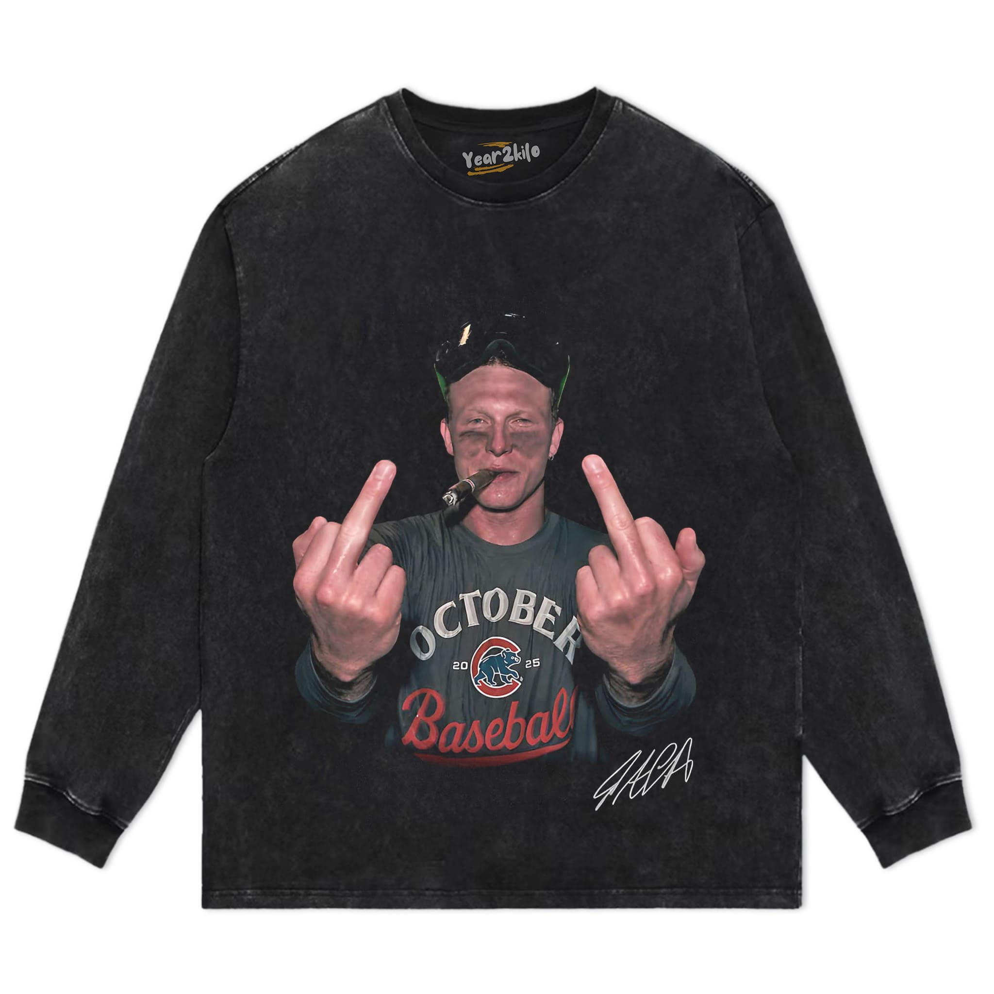 PETE CROW-ARMSTRONG - THE MIDDLE FINGER MEME TANK TOP & TEE & LONG SLEEVE & LAYERED LS & HOODIE