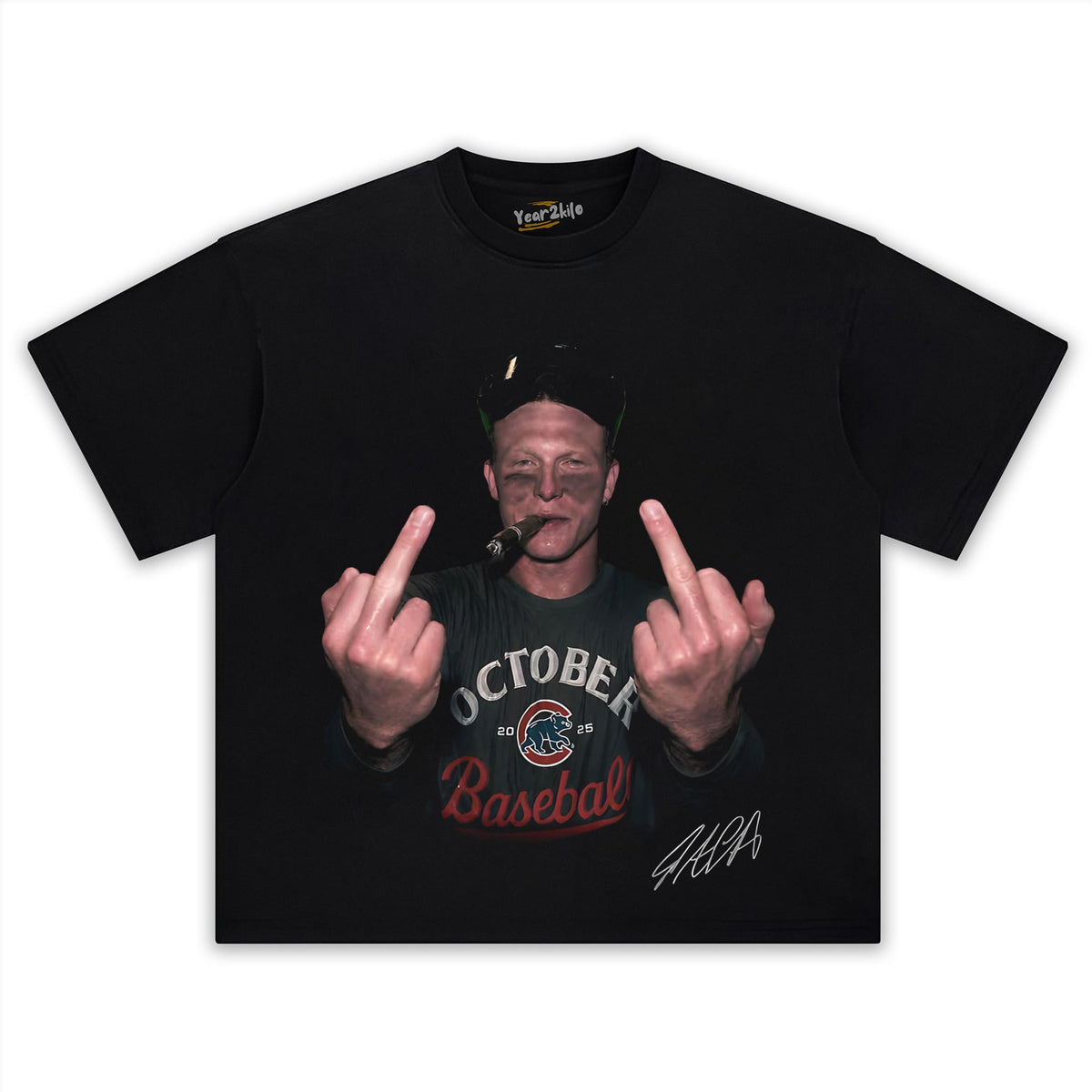 PETE CROW-ARMSTRONG - THE MIDDLE FINGER MEME TANK TOP & TEE & LONG SLEEVE & LAYERED LS & HOODIE