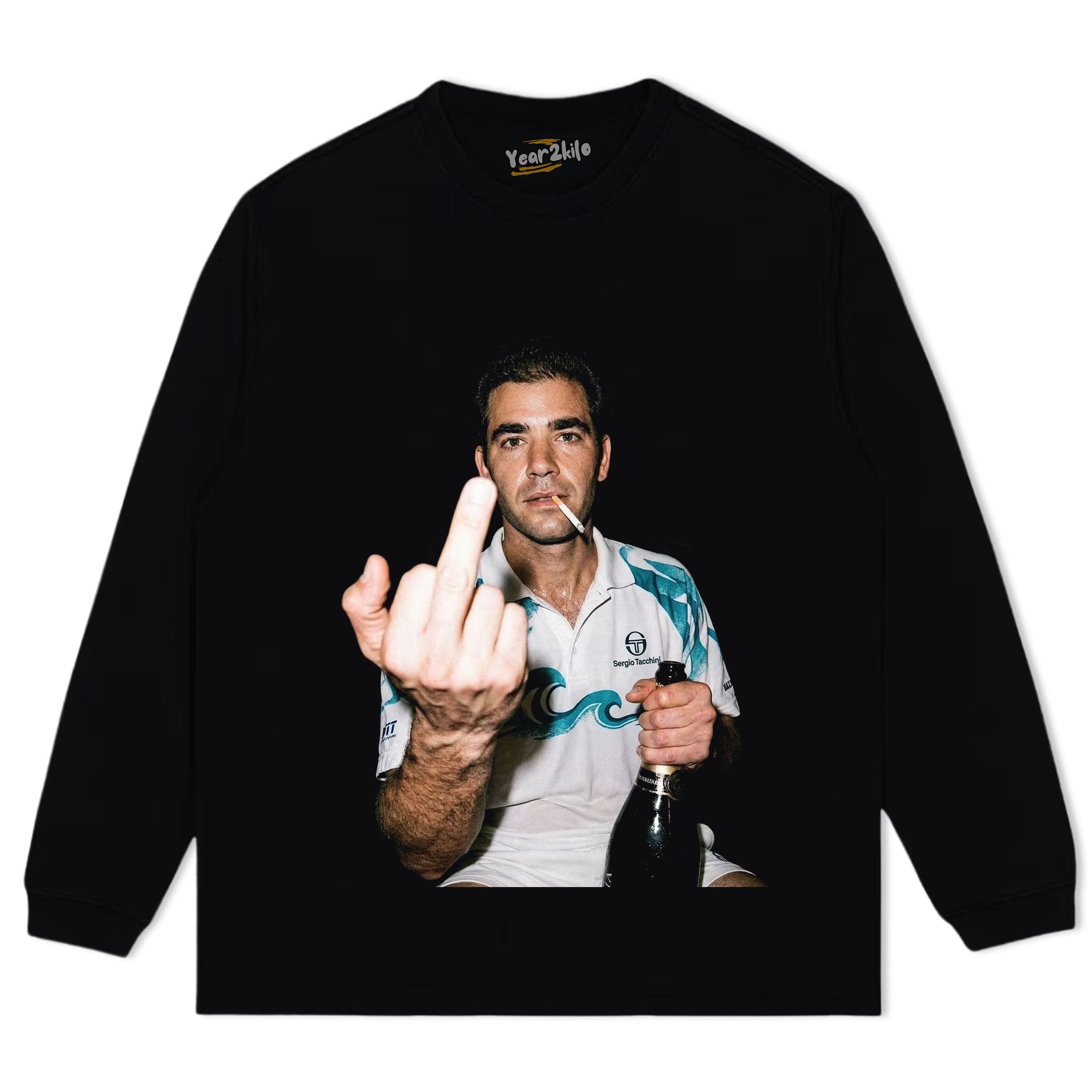 PETE SAMPRAS TENNIS LEGEND GRAPHIC TANK TOP & TEE & LONG SLEEVE & LAYERED LS & HOODIE
