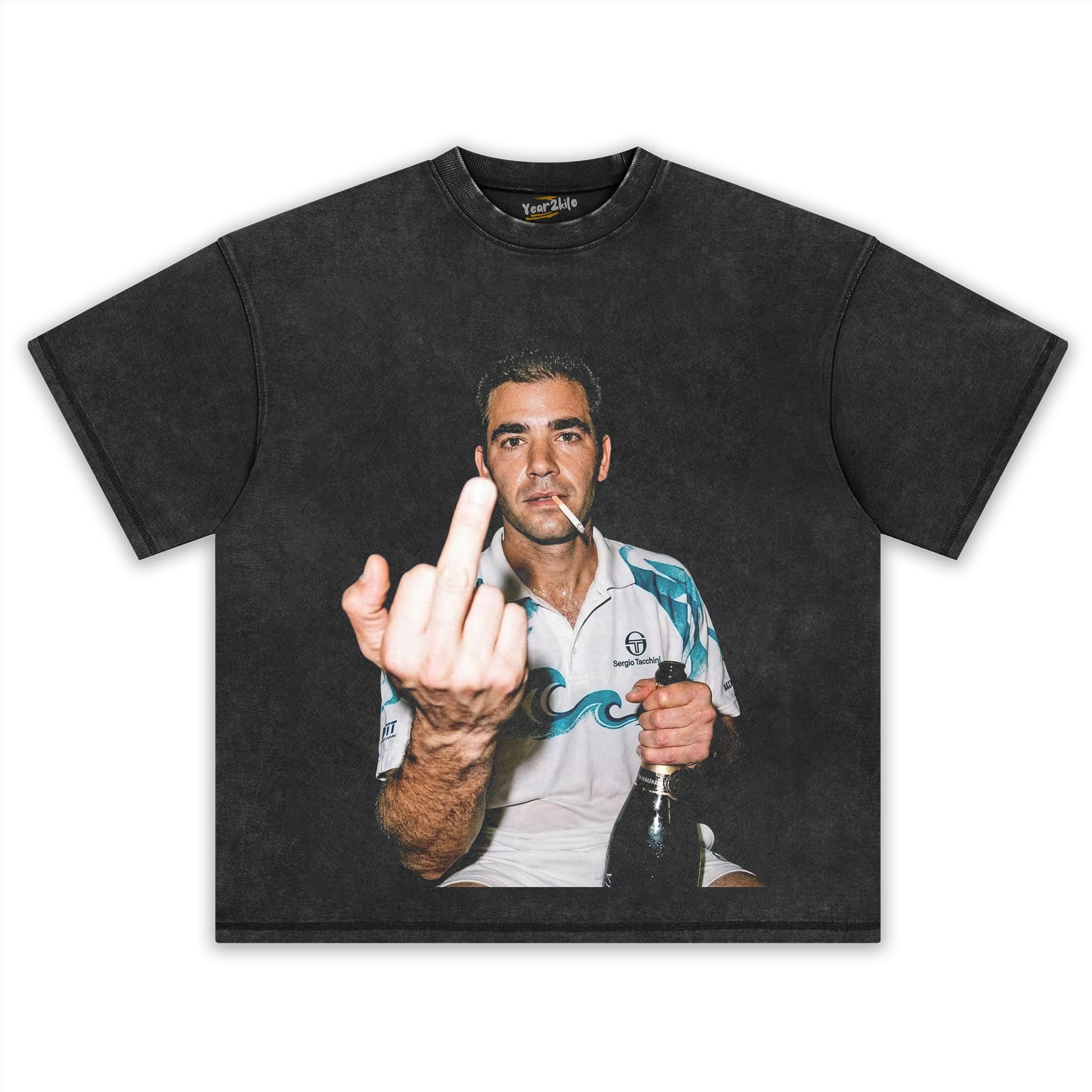 PETE SAMPRAS TENNIS LEGEND GRAPHIC TANK TOP & TEE & LONG SLEEVE & LAYERED LS & HOODIE