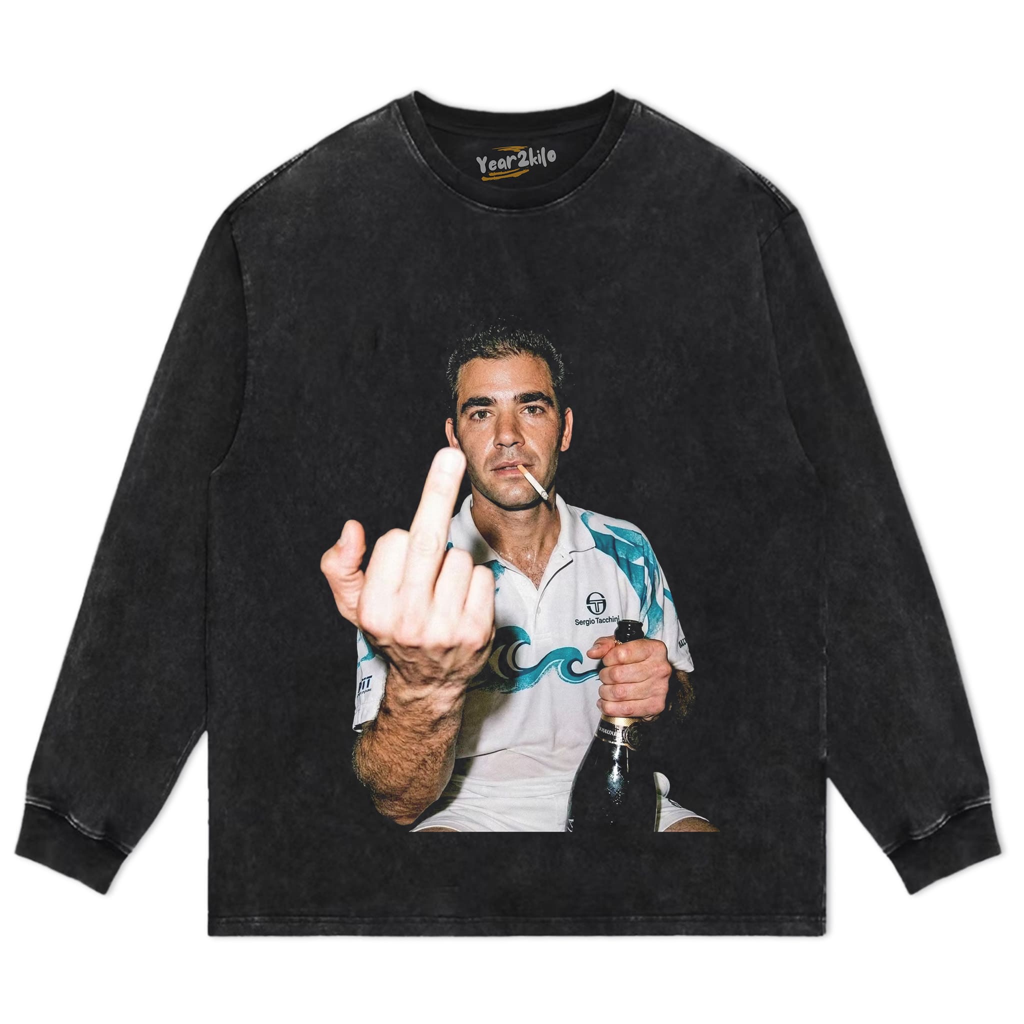 PETE SAMPRAS TENNIS LEGEND GRAPHIC TANK TOP & TEE & LONG SLEEVE & LAYERED LS & HOODIE