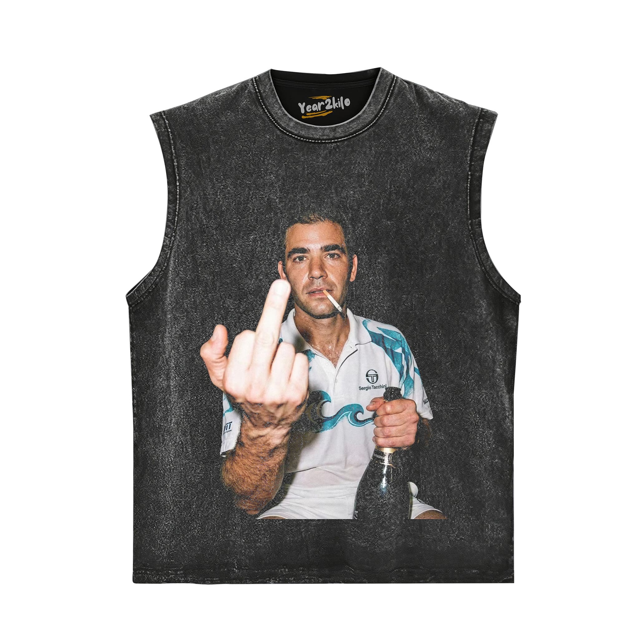 PETE SAMPRAS TENNIS LEGEND GRAPHIC TANK TOP & TEE & LONG SLEEVE & LAYERED LS & HOODIE