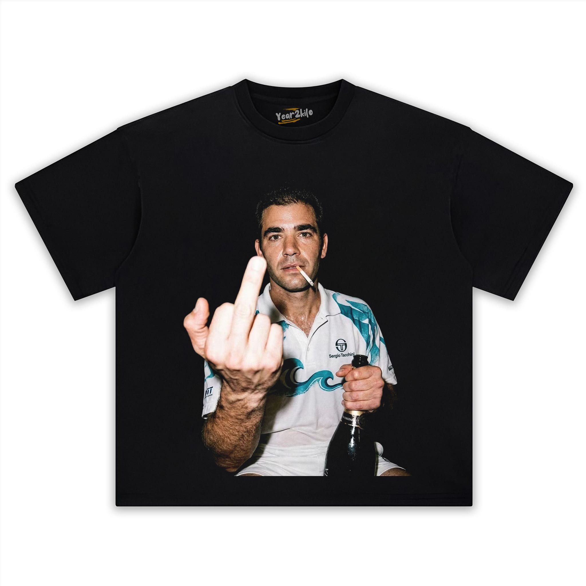 PETE SAMPRAS TENNIS LEGEND GRAPHIC TANK TOP & TEE & LONG SLEEVE & LAYERED LS & HOODIE