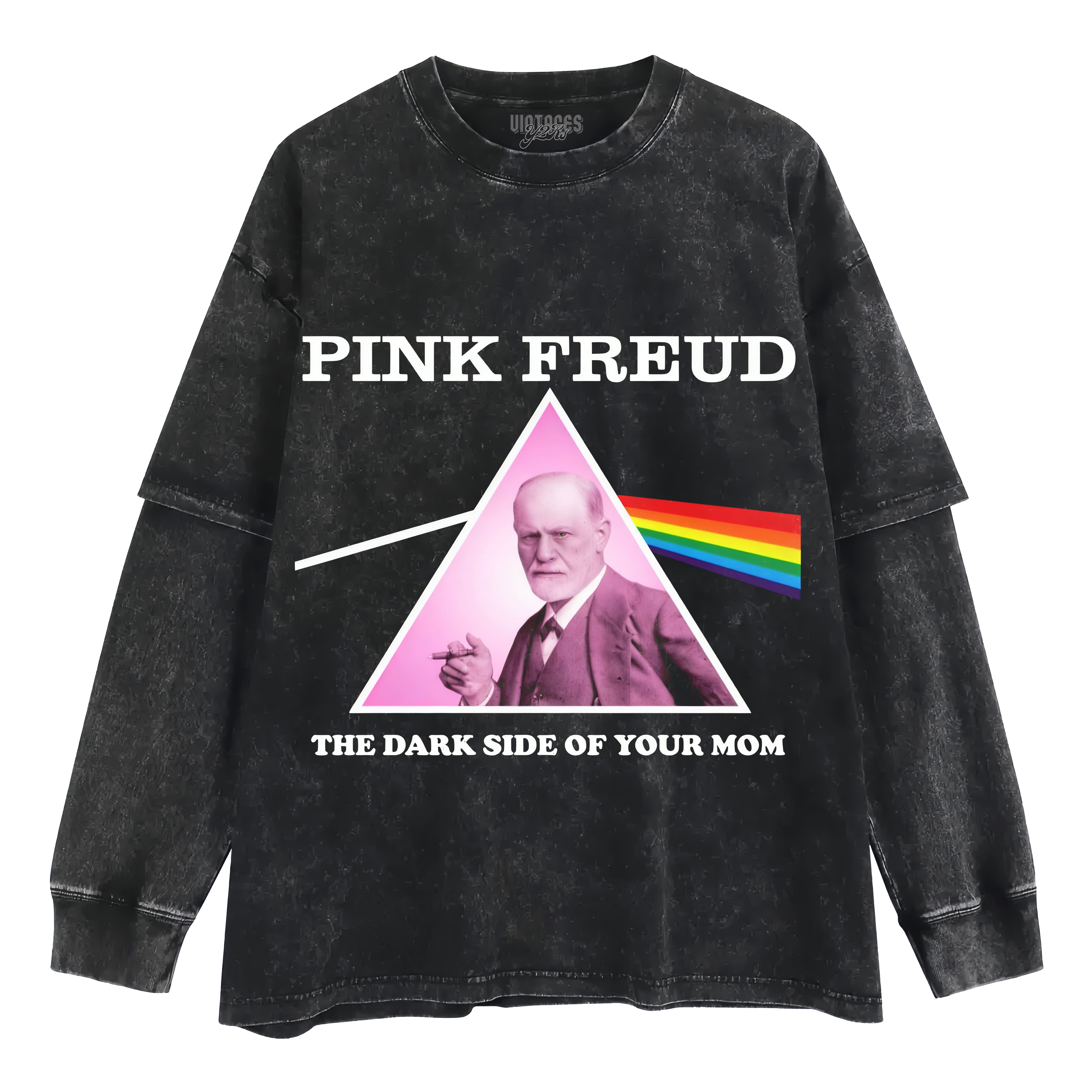 PINK FREUD CLASSIC LAYERED LONG SLEEVE